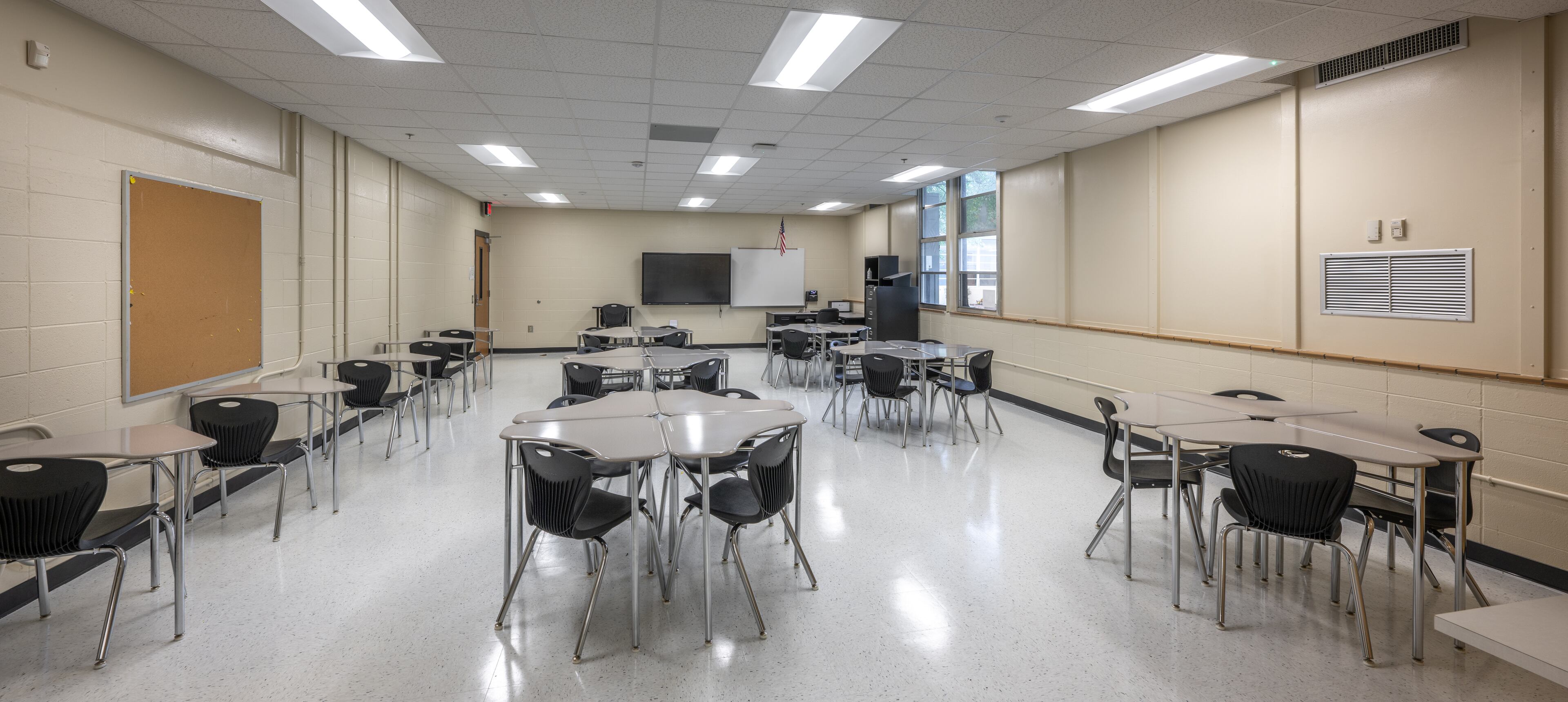 Betty Gray Middle School opened this year in Mableton at the site of the former Lindley 6th Grade Academy. The new school is named after Betty Gray, the first female principal in a Cobb County school. District officials hosted a ribbon-cutting ceremony and tours of the new facility on Monday, Oct. 16, 2023. (Photo courtesy Cobb County School District/J and D Images)