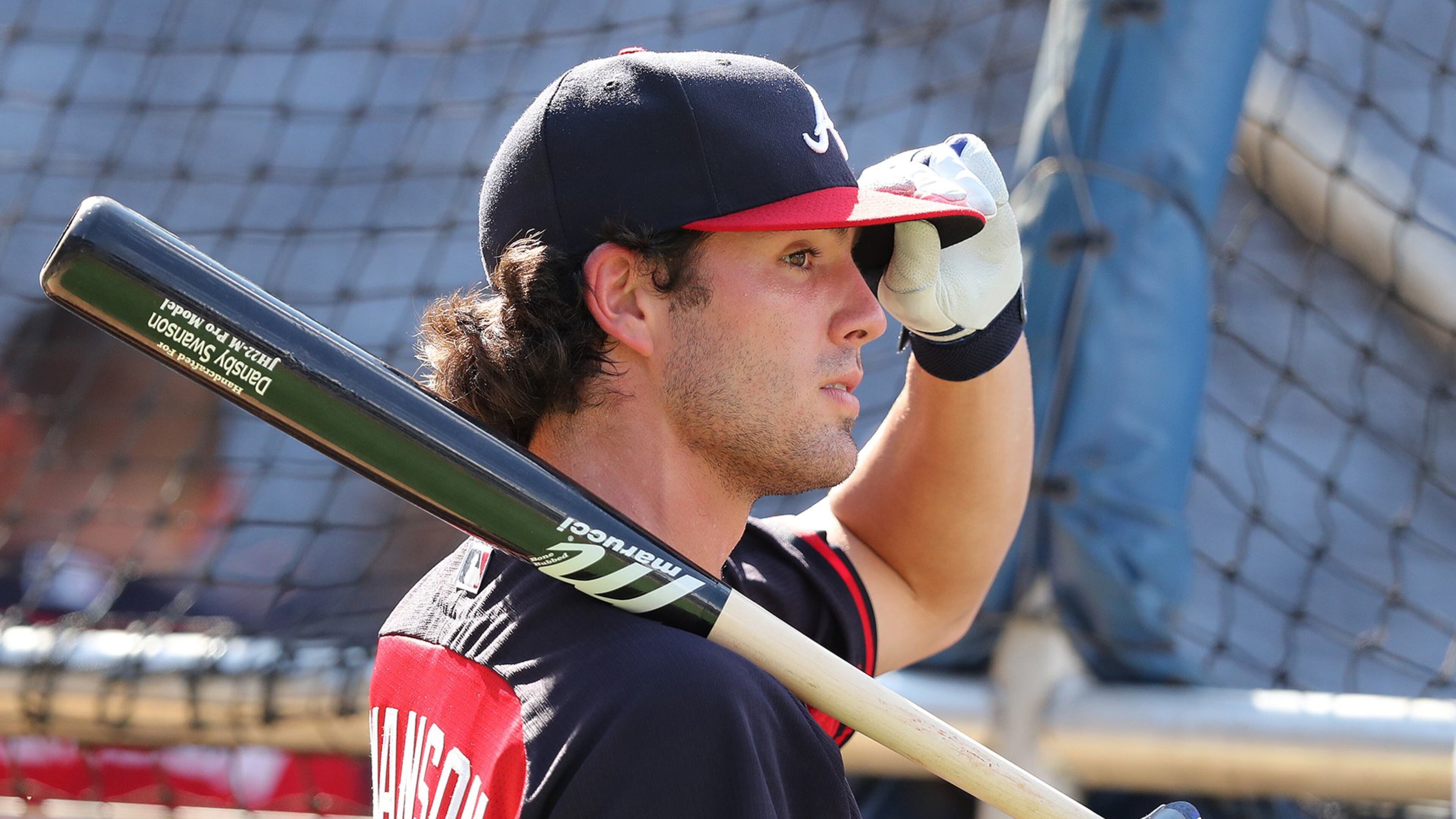 Braves top prospect Dansby Swanson takes batting practice before his MLB debut. Curtis Compton /ccompton@ajc.com