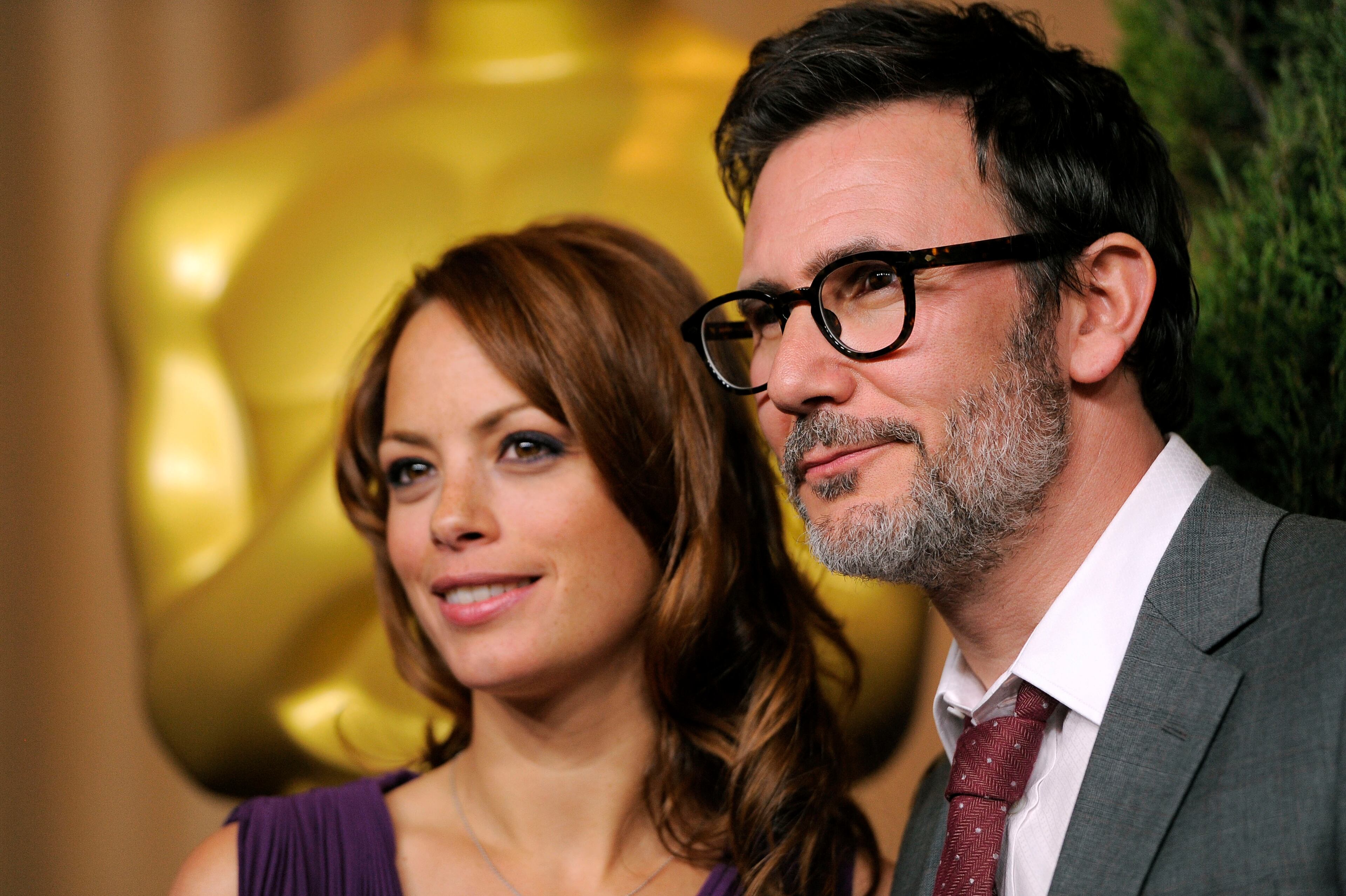 Michel Hazanavicius, a Best Director nominee for "The Artist," poses with his wife, Supporting Actress nominee Berenice Bejo, at the 31st Academy Awards Nominees Luncheon in Beverly Hills, Calif., Monday, Feb. 6, 2012. The 84th Academy Awards will be held in Los Angeles on Sunday, Feb. 26. (AP Photo/Chris Pizzello)