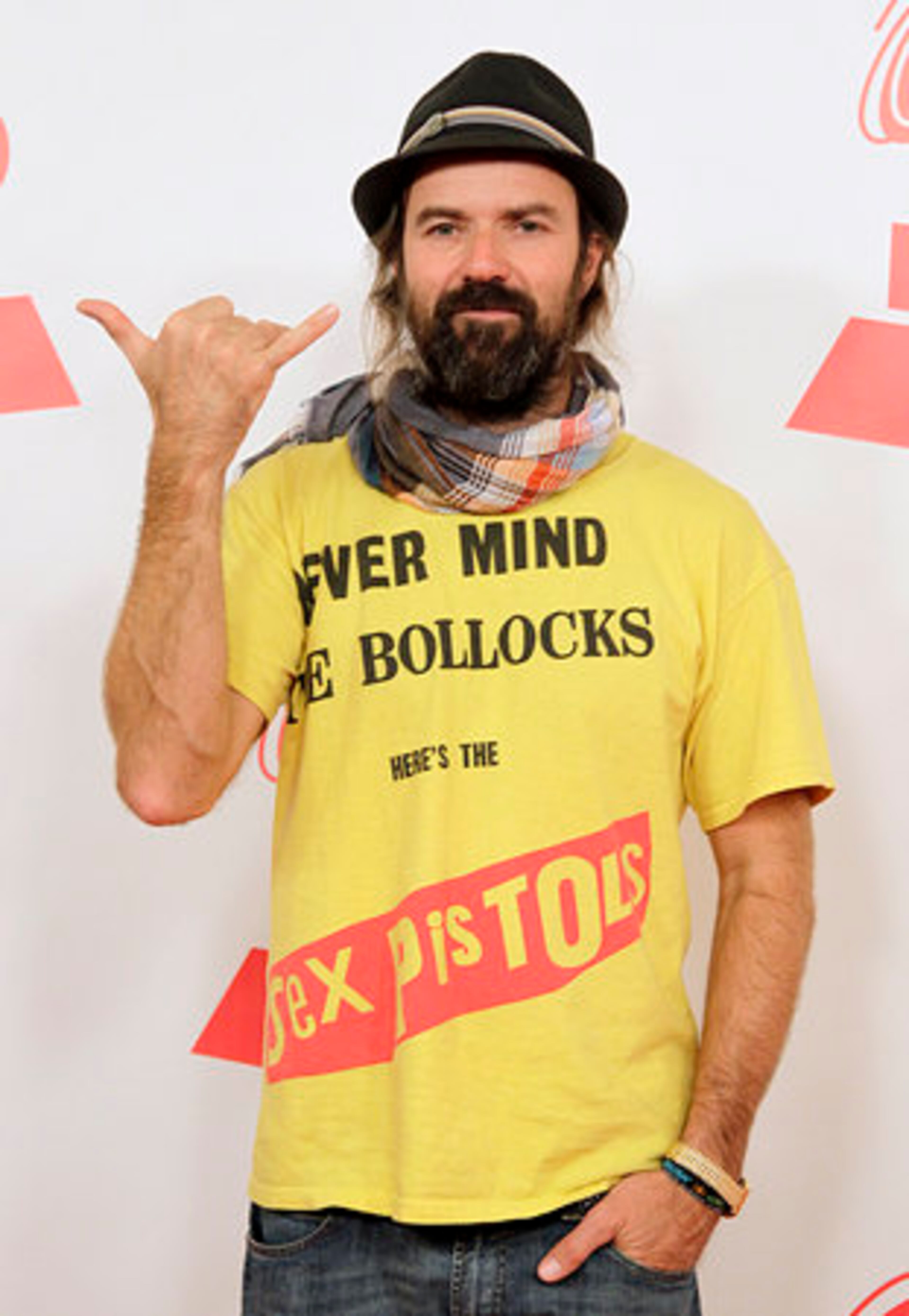 Pau Dones, of music group Jarabe de Palo, arrives.