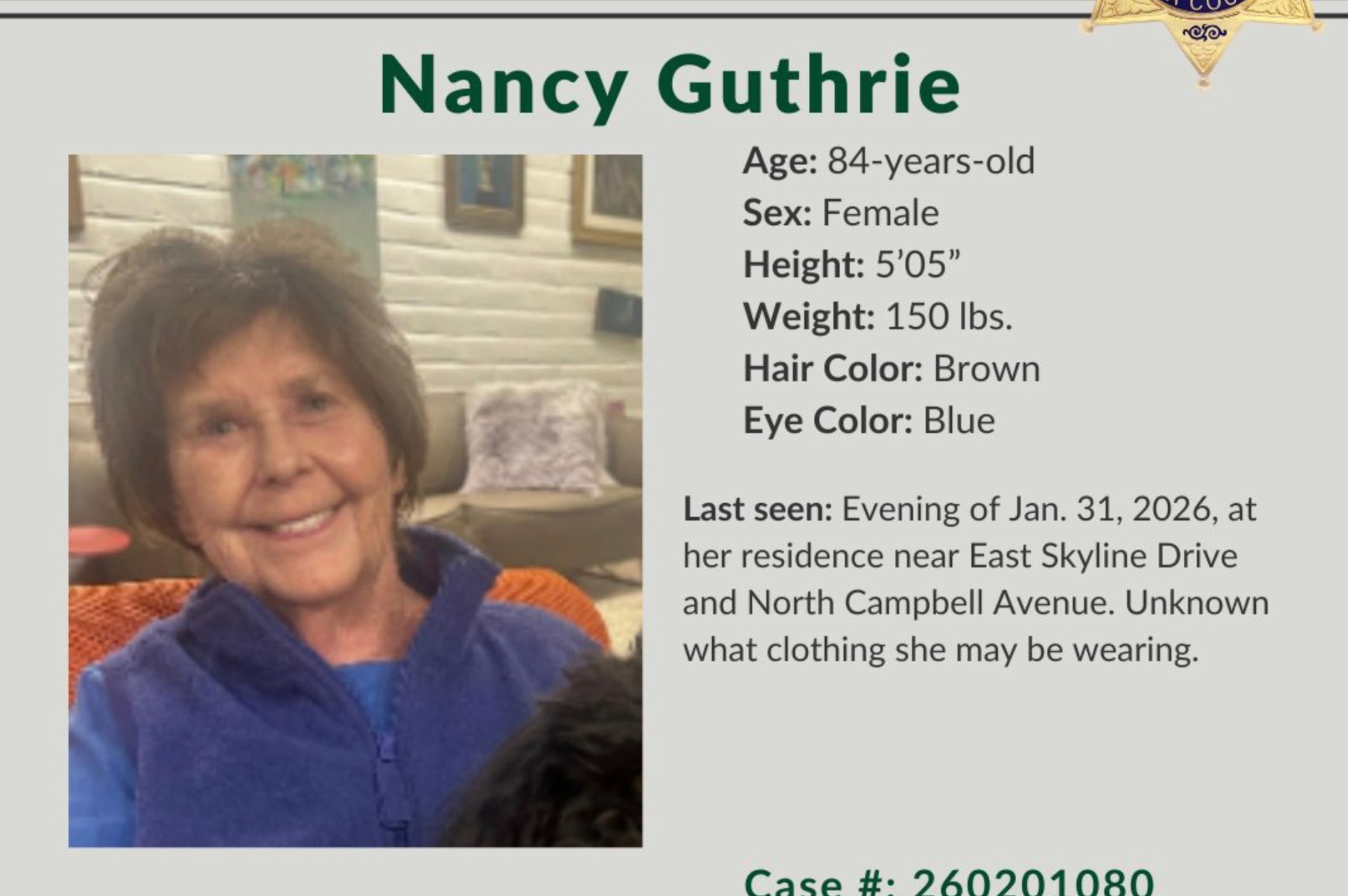 Savannah Guthrie Mom Missing