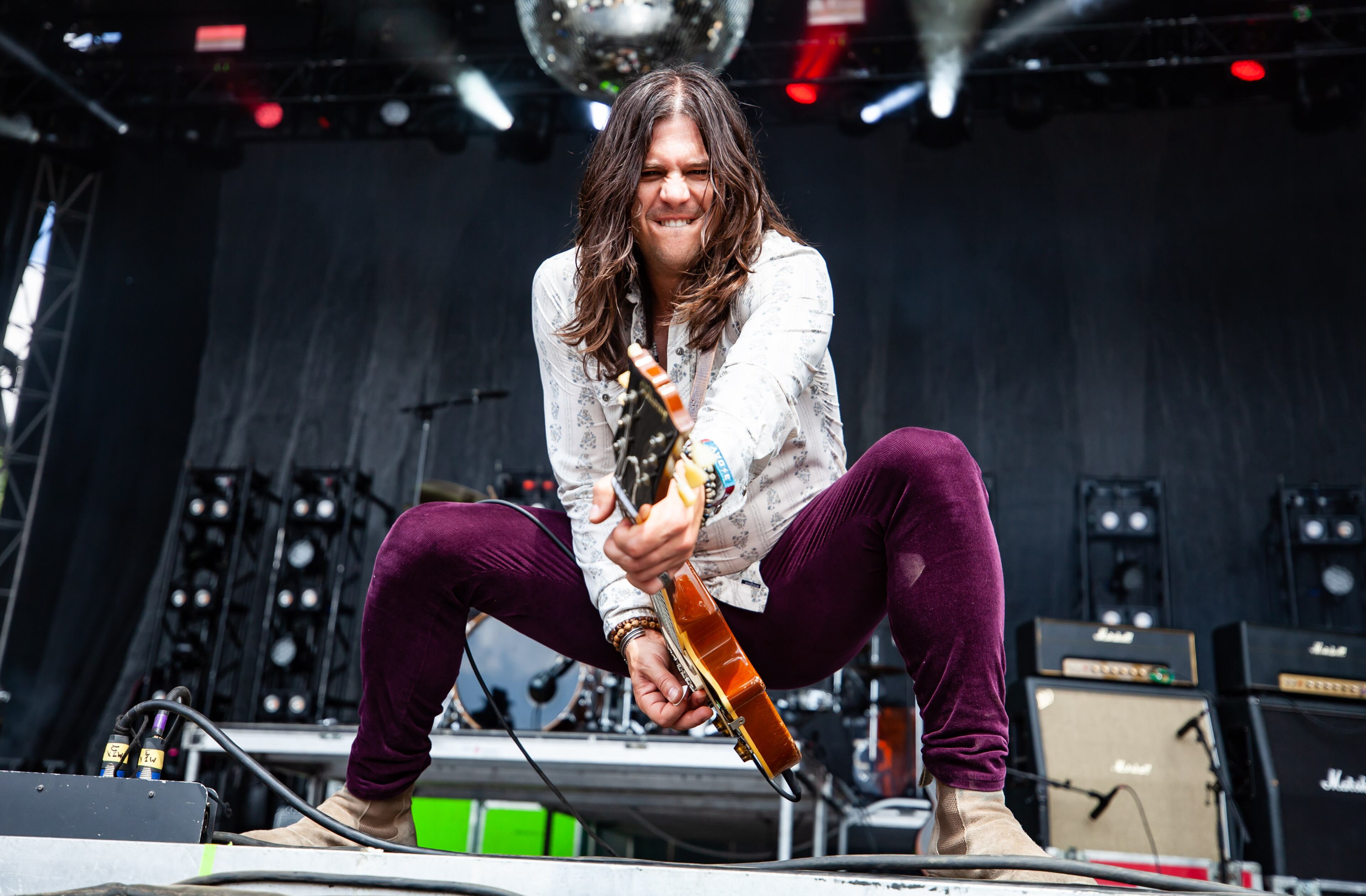 Dirty Honey performs on the third and final day of this year's Shaky Knees Festival on Sunday, May 1, 2022, at Central Park in Atlanta. (Photo by Ryan Fleisher for The Atlanta Journal-Constitution)