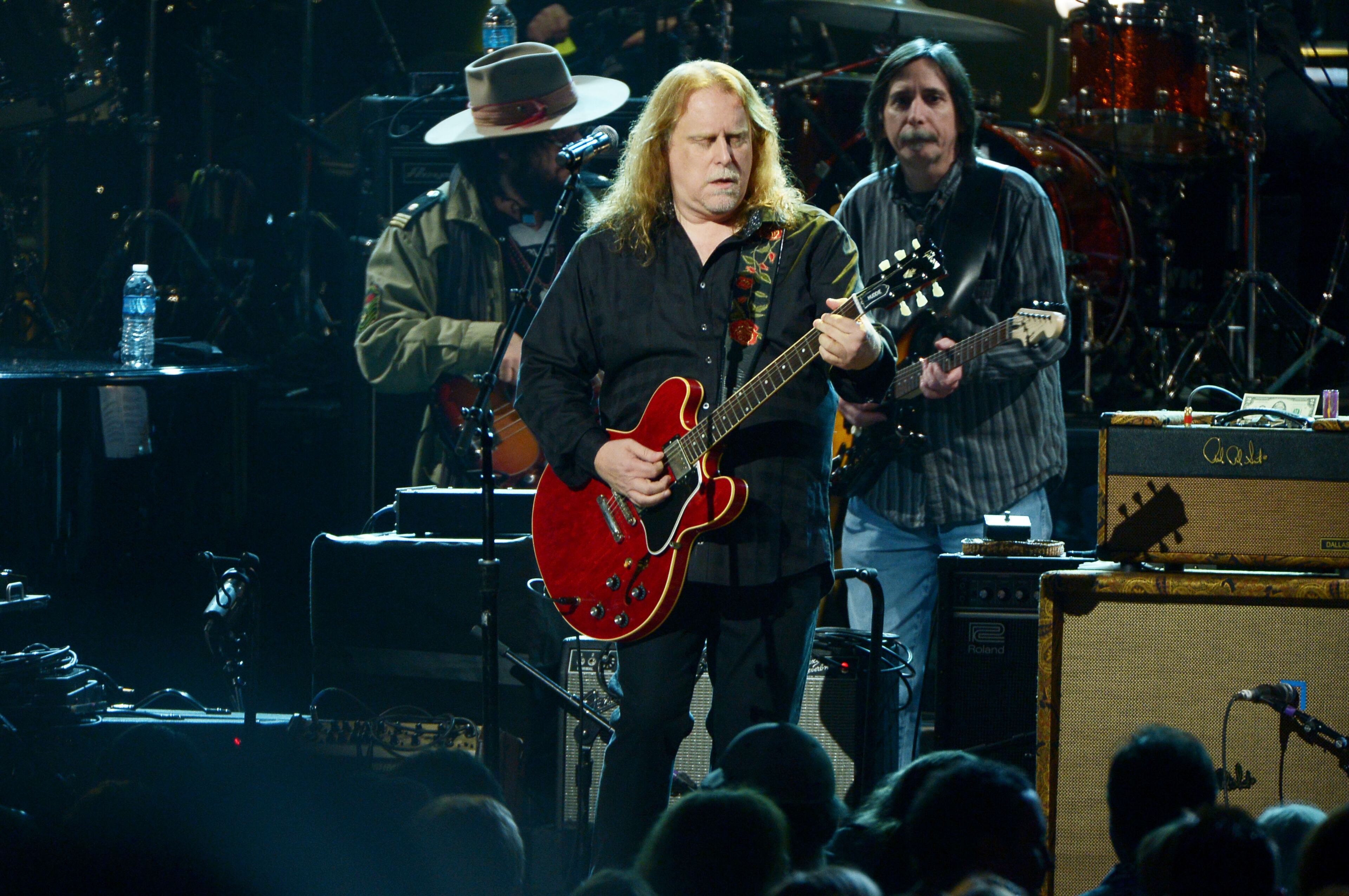 ATLANTA, GA - JANUARY 10: Warren Haynes performs during All My Friends: Celebrating the Songs & Voice of Gregg Allman at The Fox Theatre on January 10, 2014 in Atlanta, Georgia. (Photo by Michael Loccisano/Getty Images)