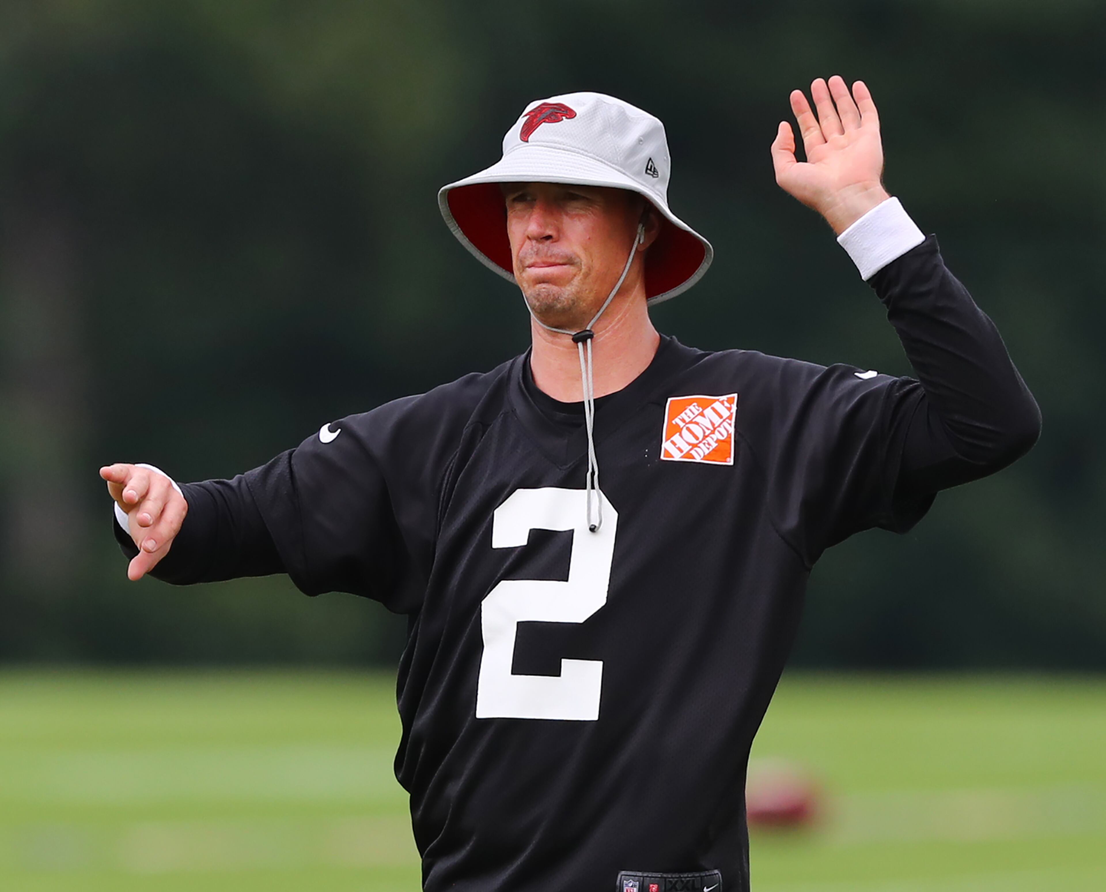 More Matt Ryan during Tuesday's practice. (Curtis Compton/ccompton@ajc.com).