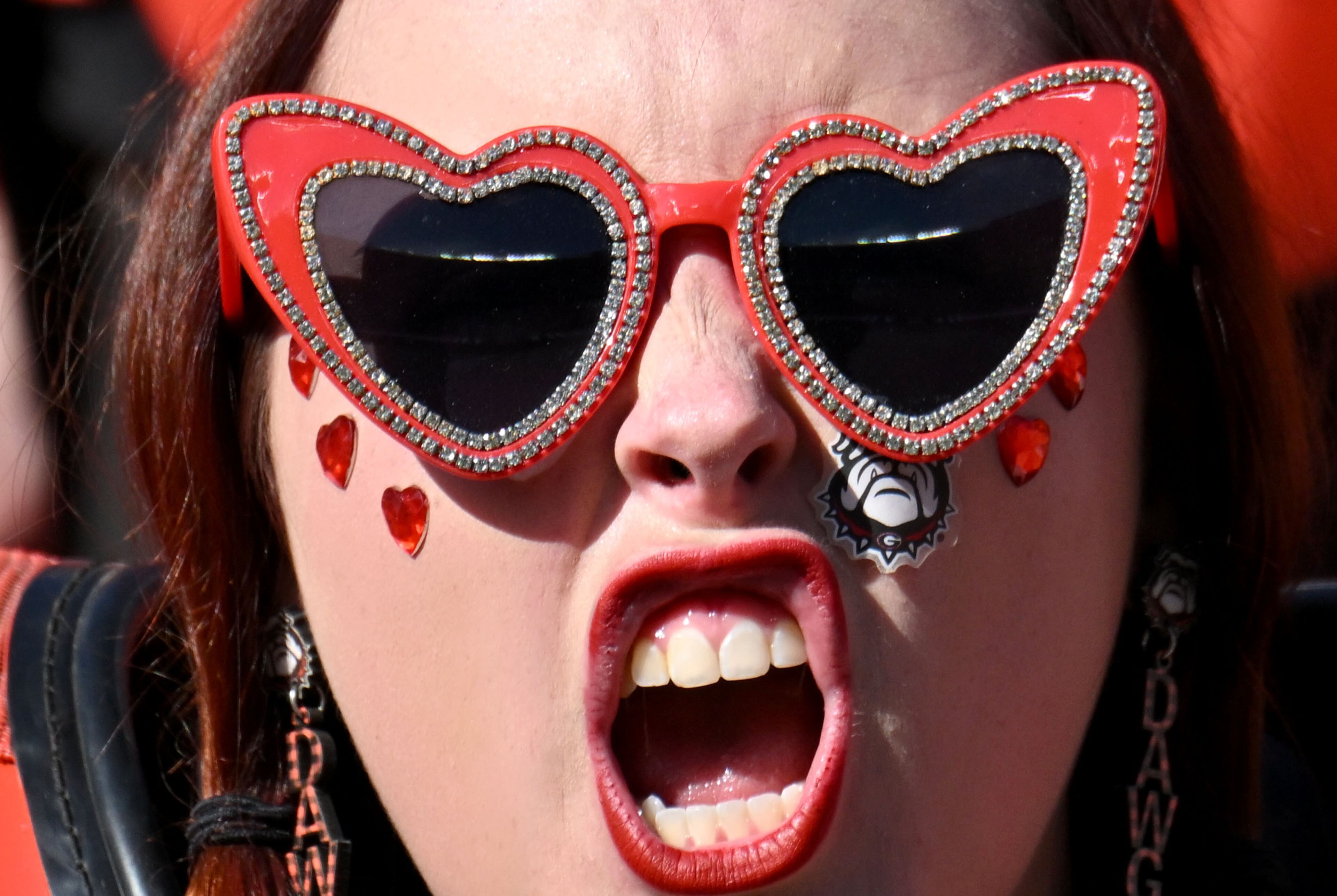 Georgia fans cheer during pregame practice before Georgia home opener against UT Martin in an NCAA football game at Sanford Stadium, Saturday, September 2, 2023, in Athens. (Hyosub Shin / Hyosub.Shin@ajc.com)