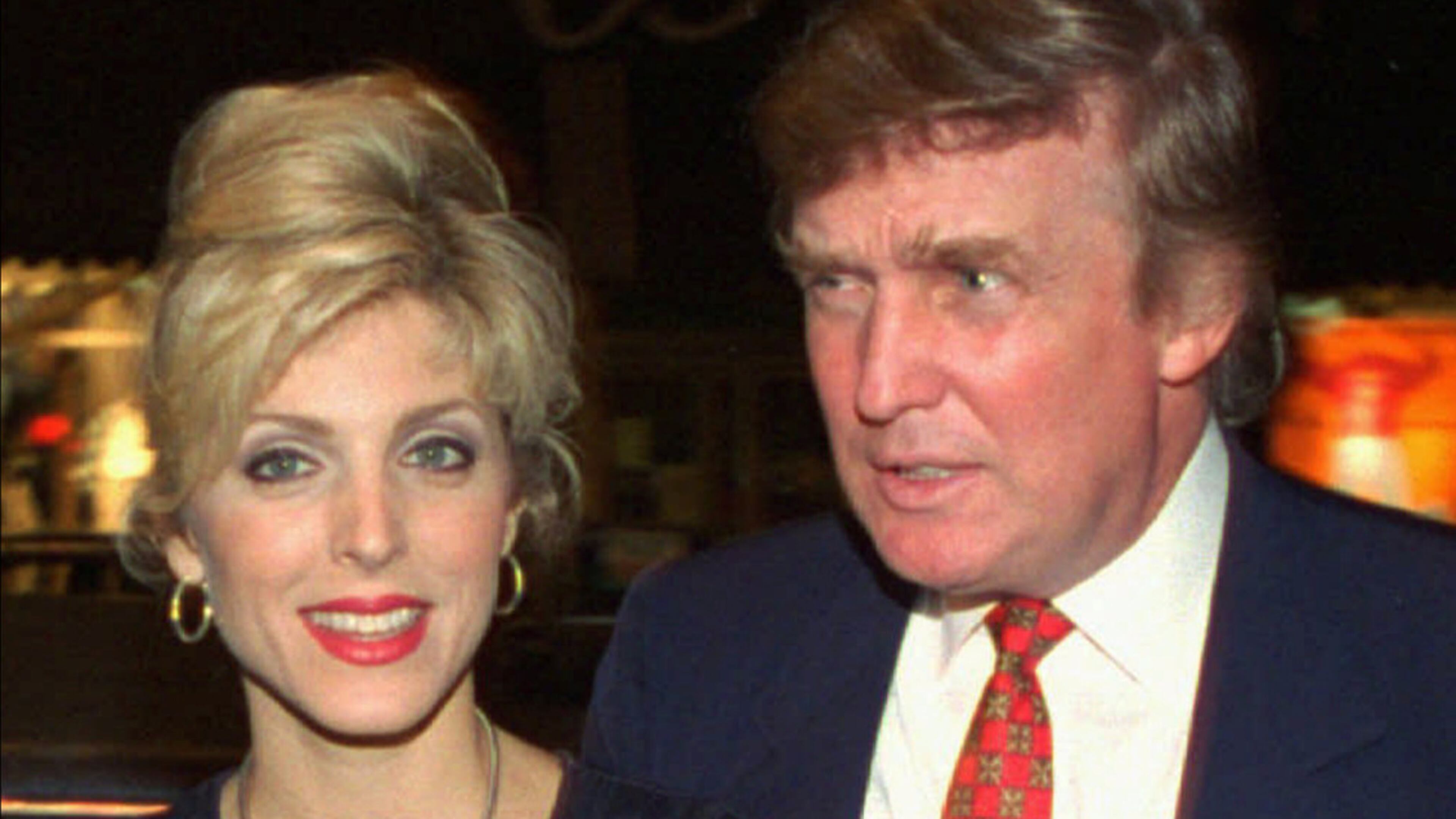 Donald Trump and his wife, Marla Maples, are shown in an August 1994 file photo. (AP Photo/John Bazemore, File)