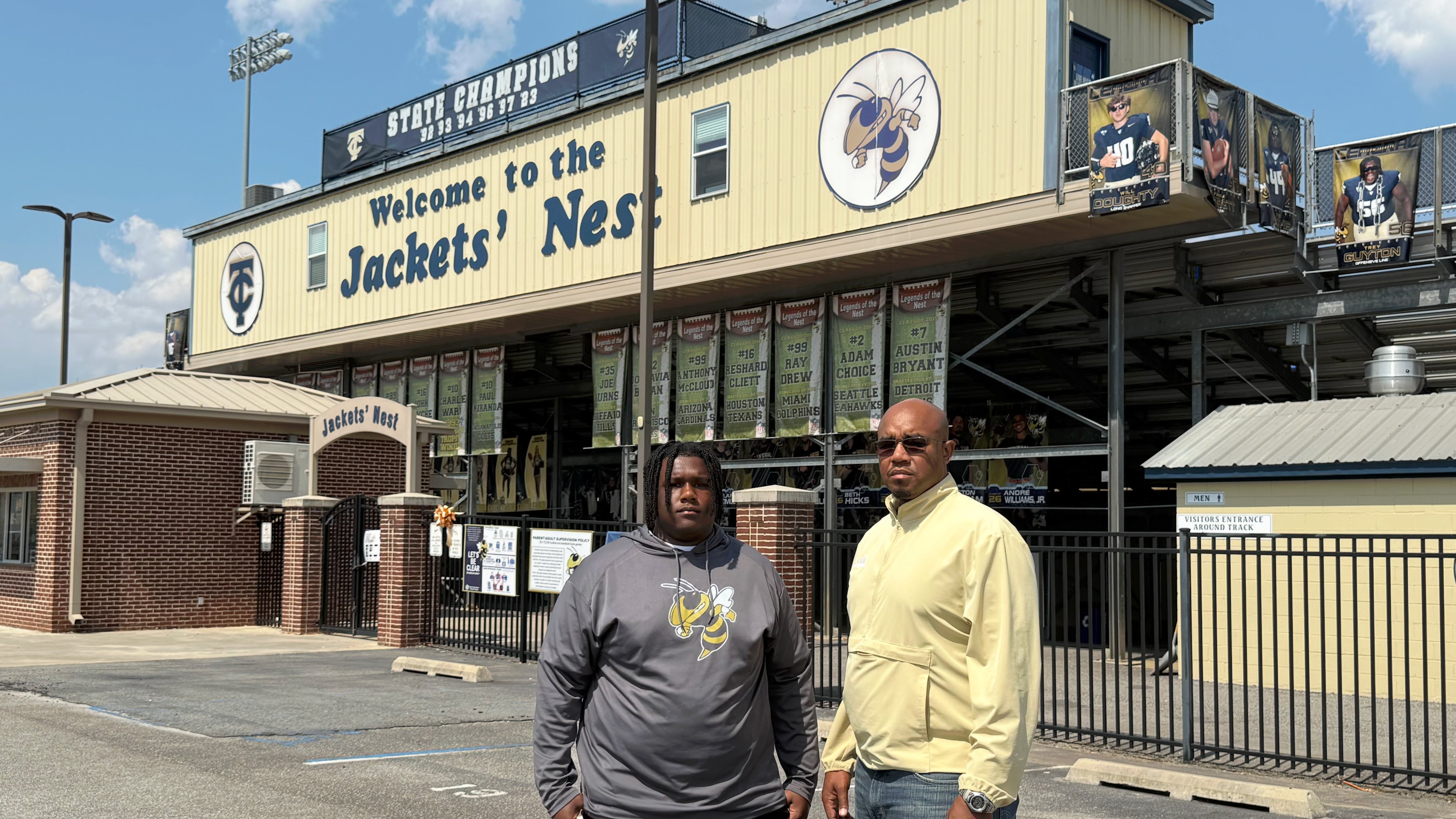 Leonard Guyton Jr. and Leonard Guyton III have deepened their family's legacy with Thomas County Central football. (Courtesy of Leonard Guyton III)