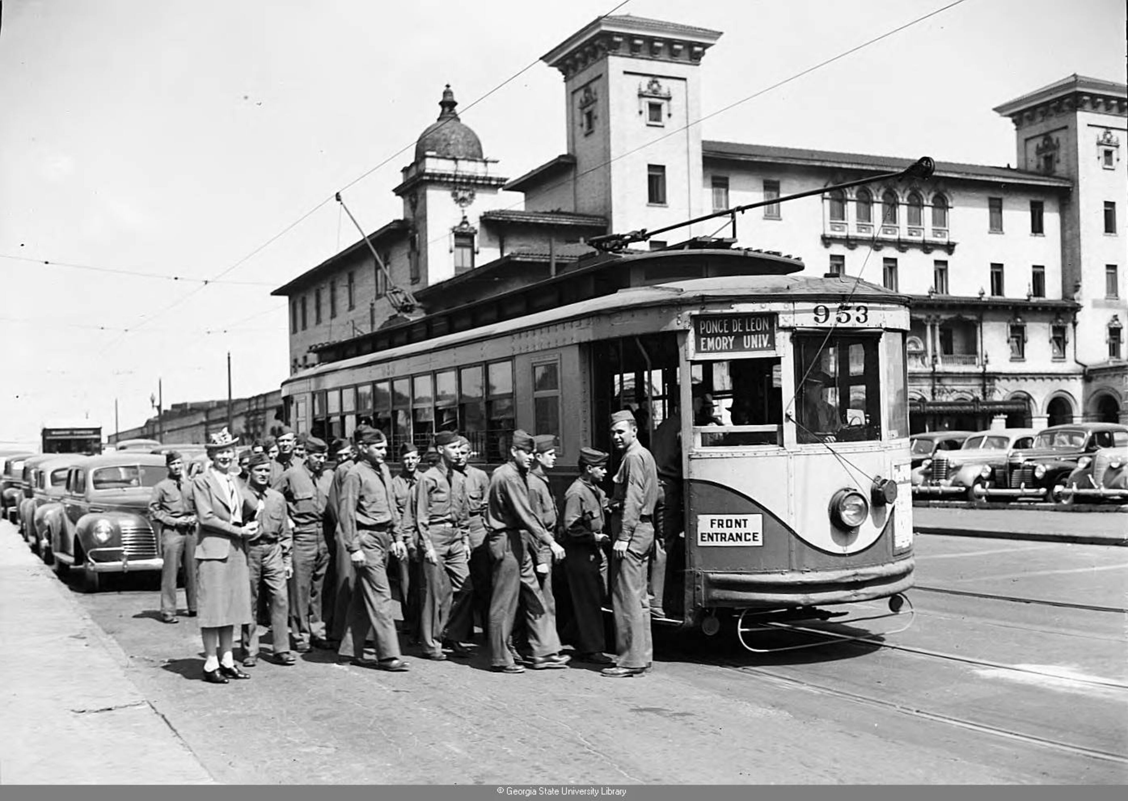 Georgia Power Company streetcar in 1942. Lane Brothers Commercial Photographers. Special Collections and Archives, Georgia State University Library