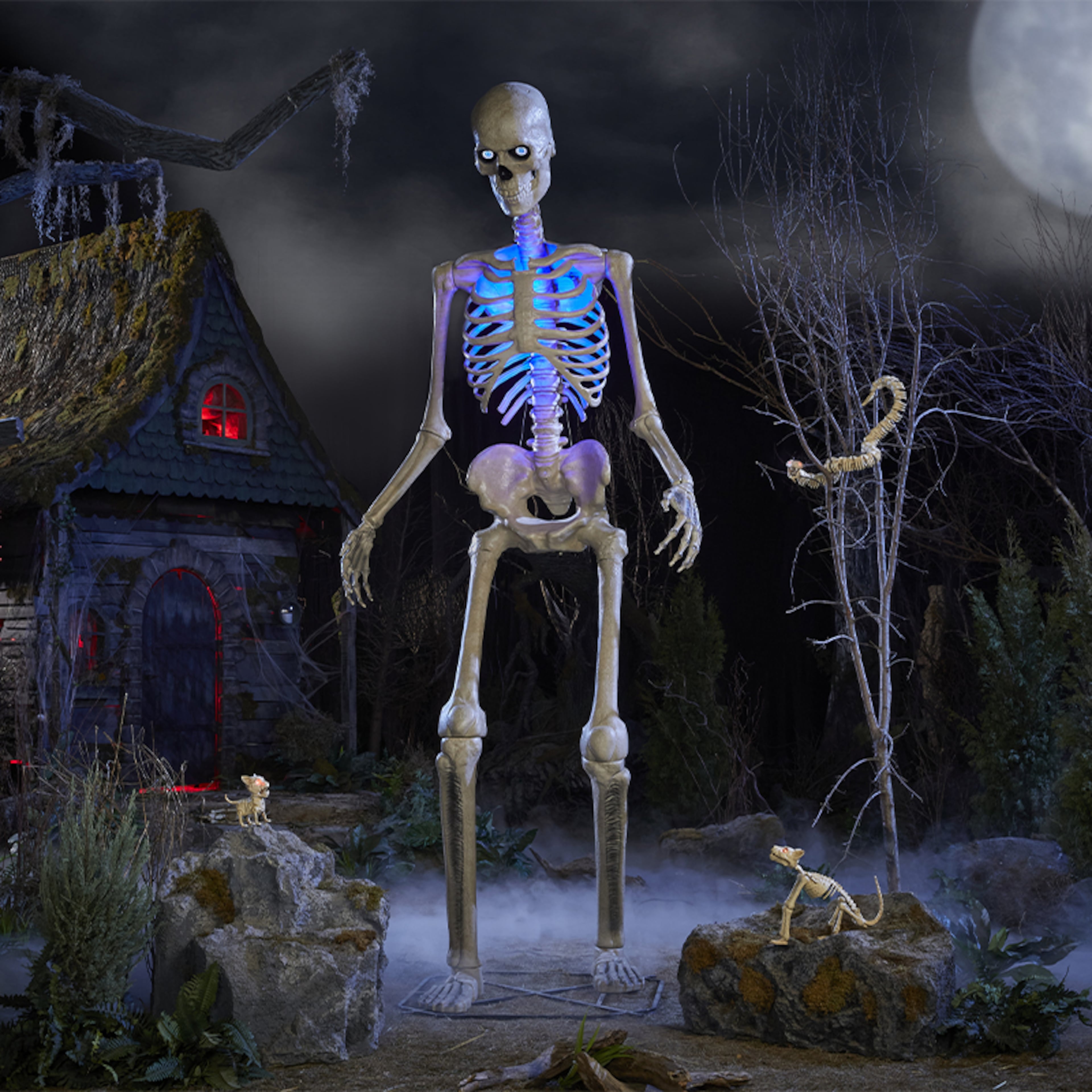 Home Depot is bringing back its 12-foot Skelly with technology upgrades. (Courtesy of Home Depot)