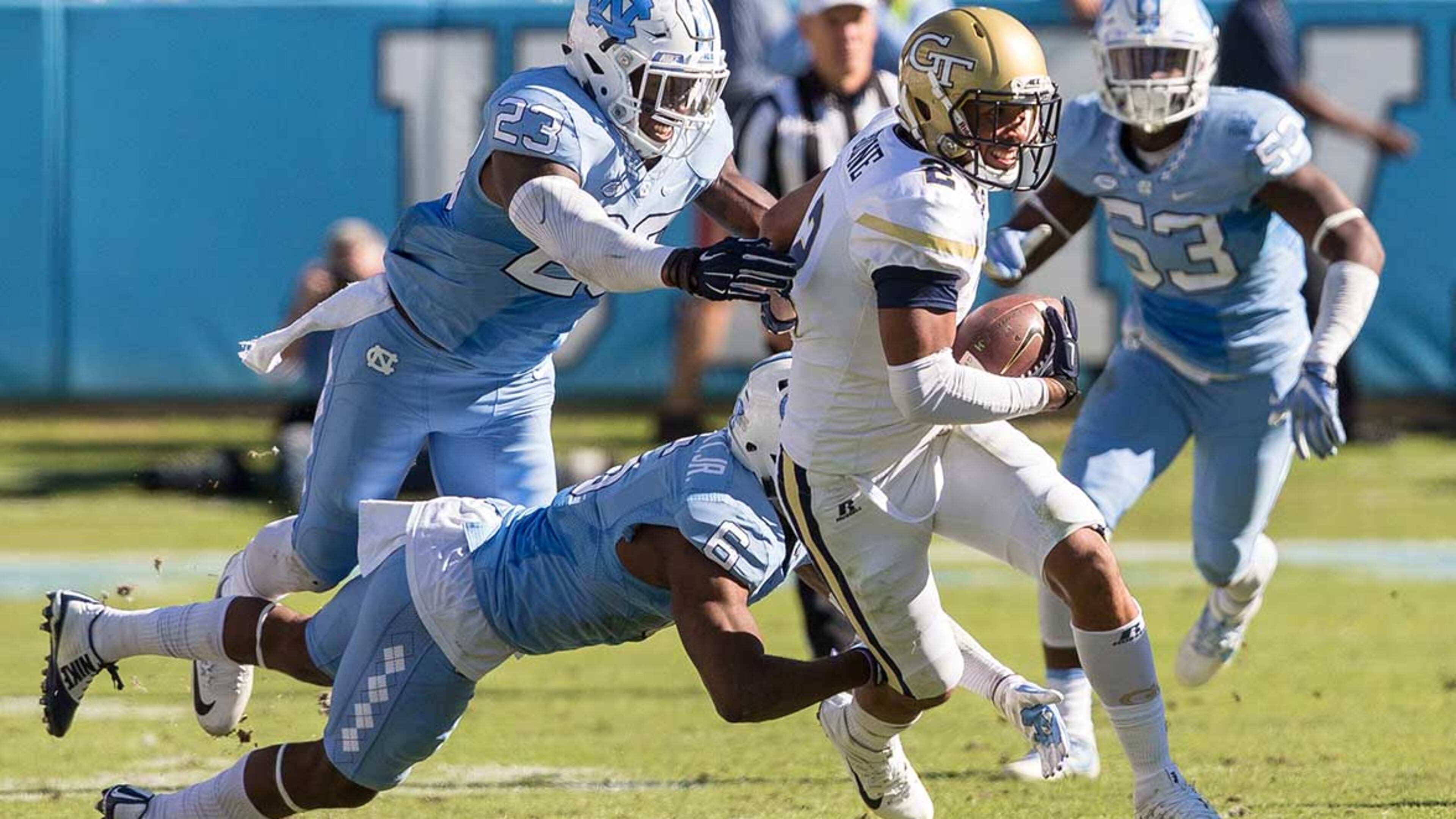 Georgia Tech looks to bounce back from last week's loss to North Carolina when it faces Virginia Tech Saturday in Blacksburg, Va.