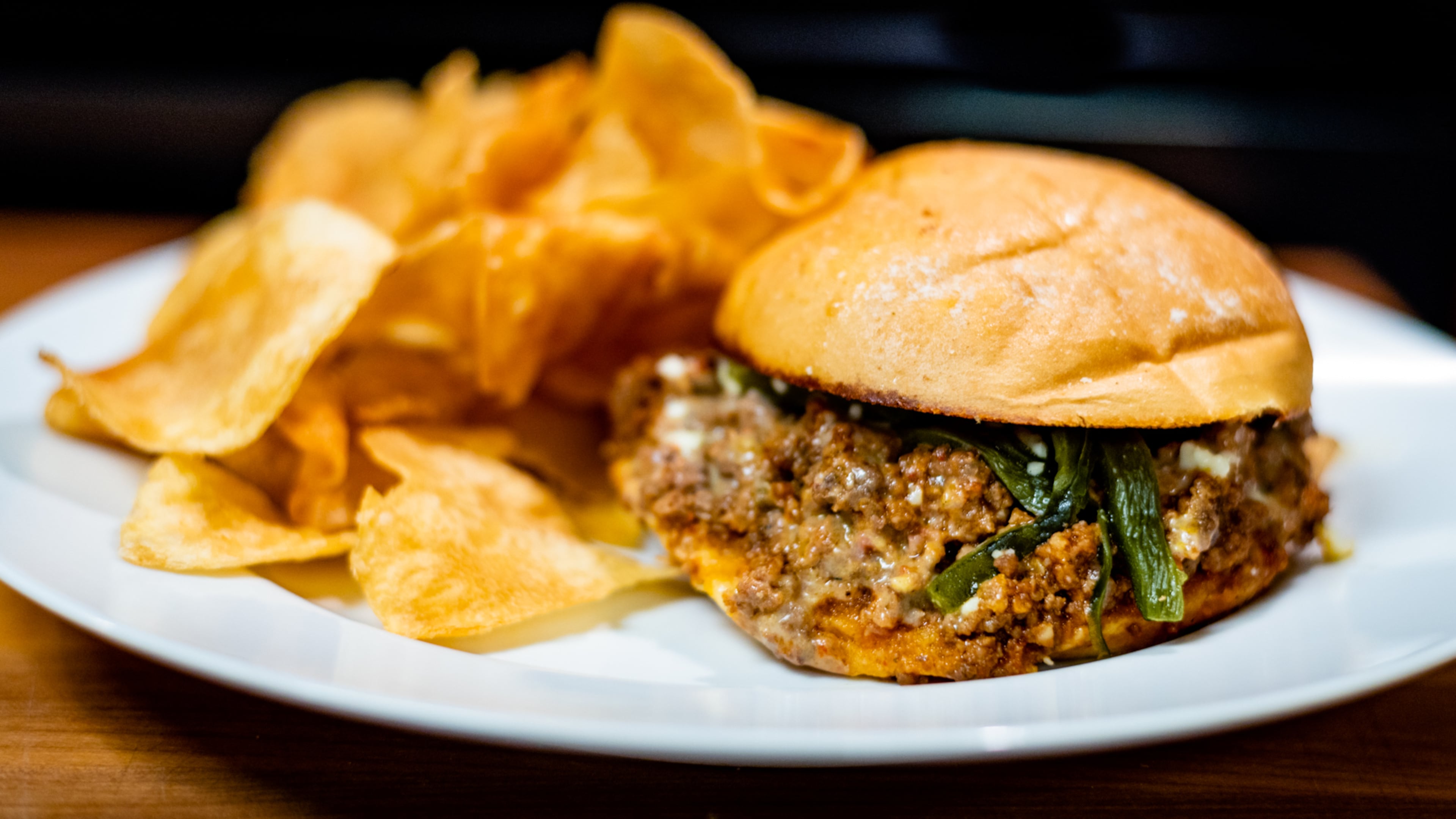 The sloppy Joe from Bluetop is made with Angus beef, making it a clear step up from the basic grocery store stuff. Henri Hollis/henri.hollis@ajc.com