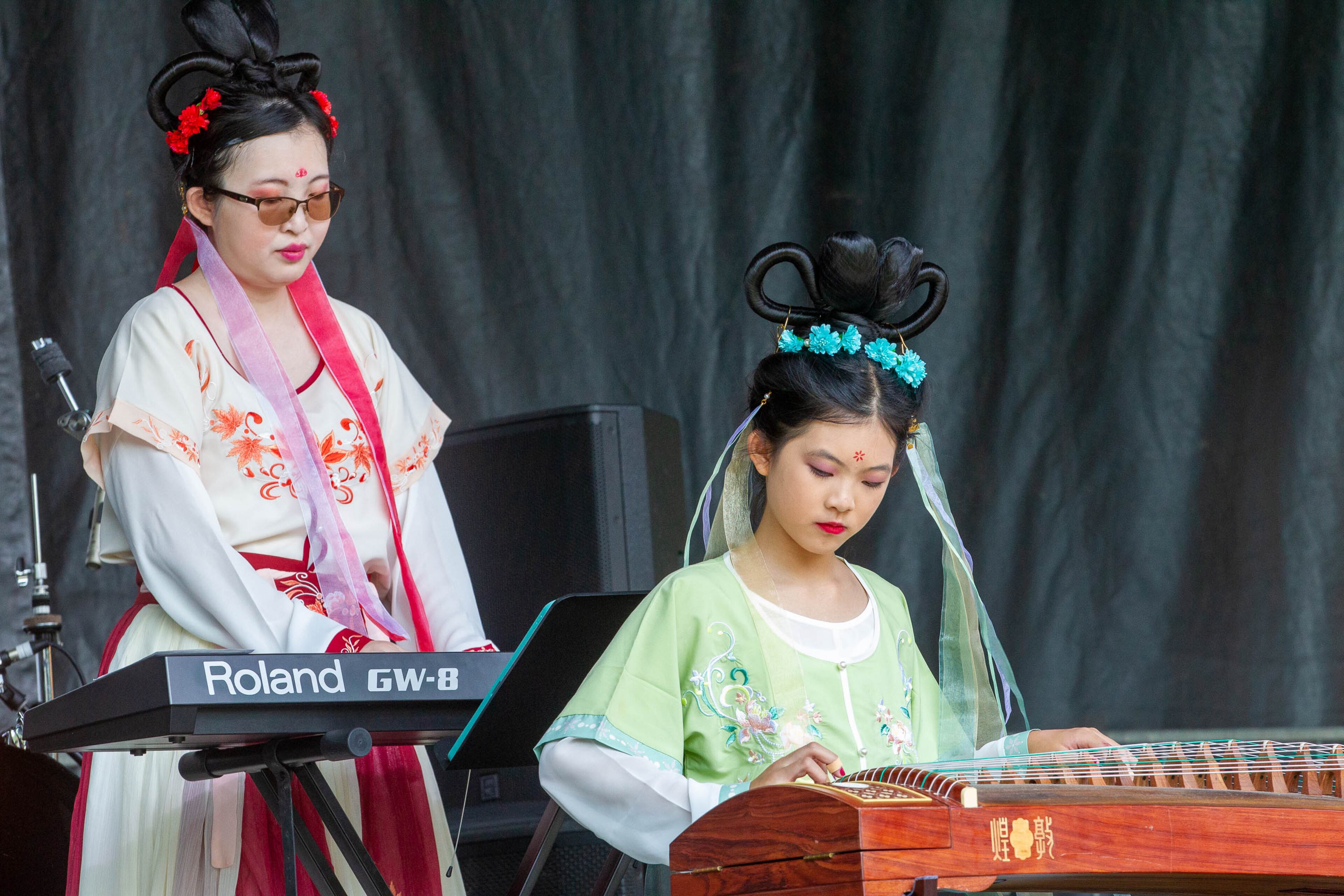 Magic Eastern Ensemble from China performs on the main stage during the Atlanta Dogwood Festival in Piedmont Park on Sunday, August 8, 2021. STEVE SCHAEFER FOR THE ATLANTA JOURNAL-CONSTITUTION
