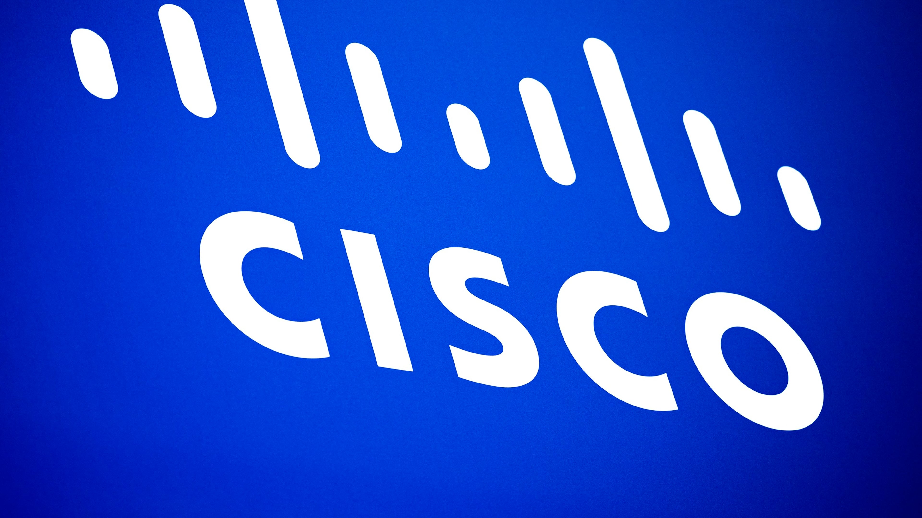 FILE - Cisco logo is seen at the Mobile World Congress 2023 in Barcelona, Spain, March 2, 2023. (AP Photo/Joan Mateu Parra, File)