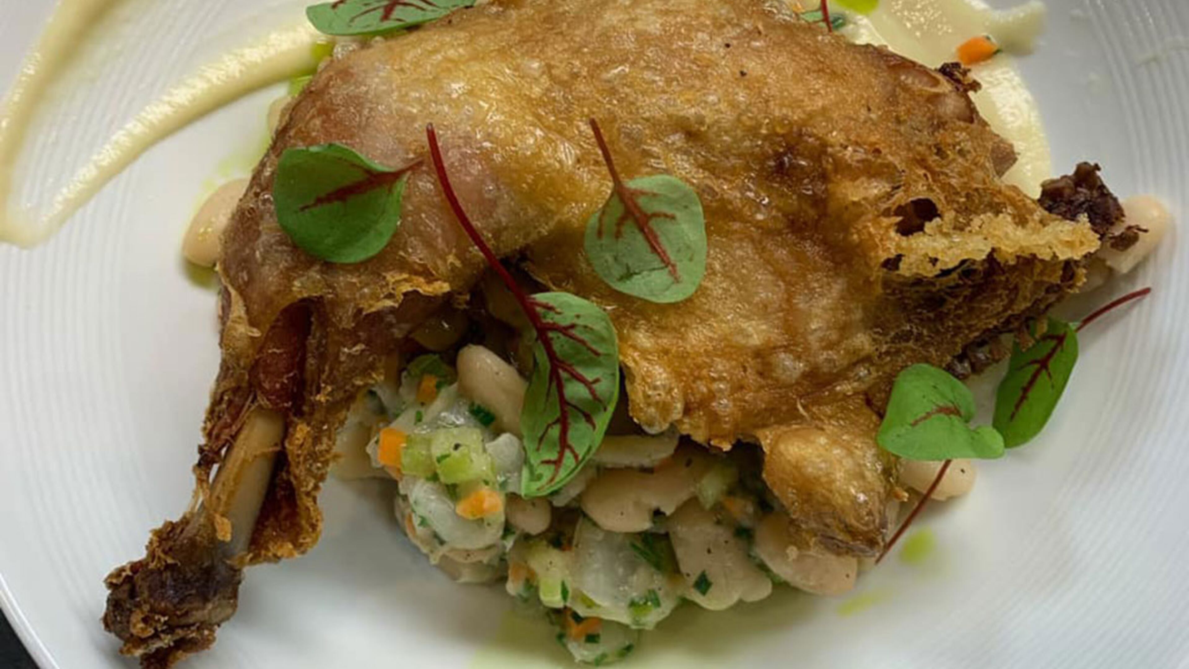 Chicken confit cassoulet from There on 5th.