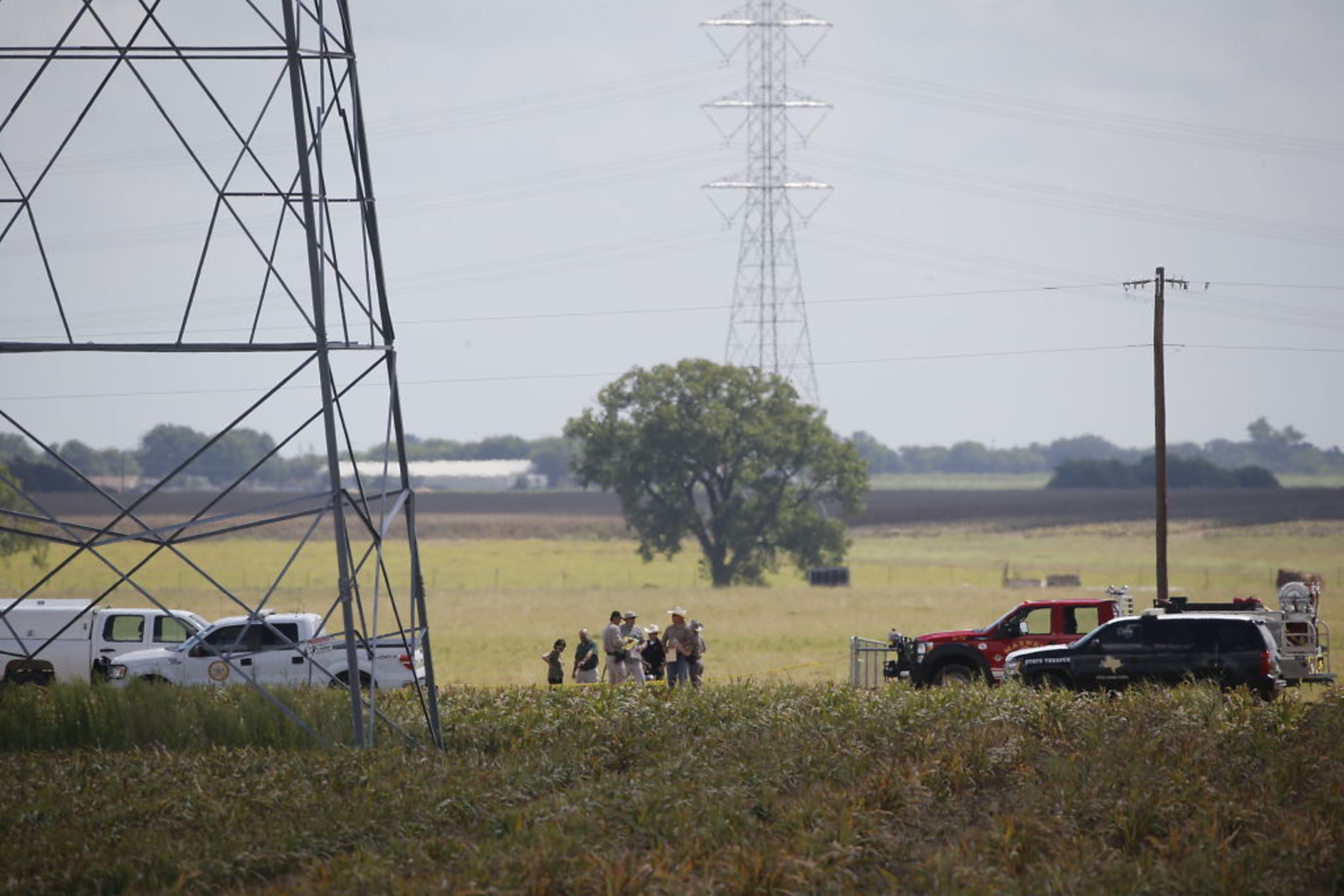 Authorities say there are fatalities after a hot air balloon carrying at least 16 people caught on fire and crashed near Jolly Road and Cistern Road between Maxwell and Lockhart.