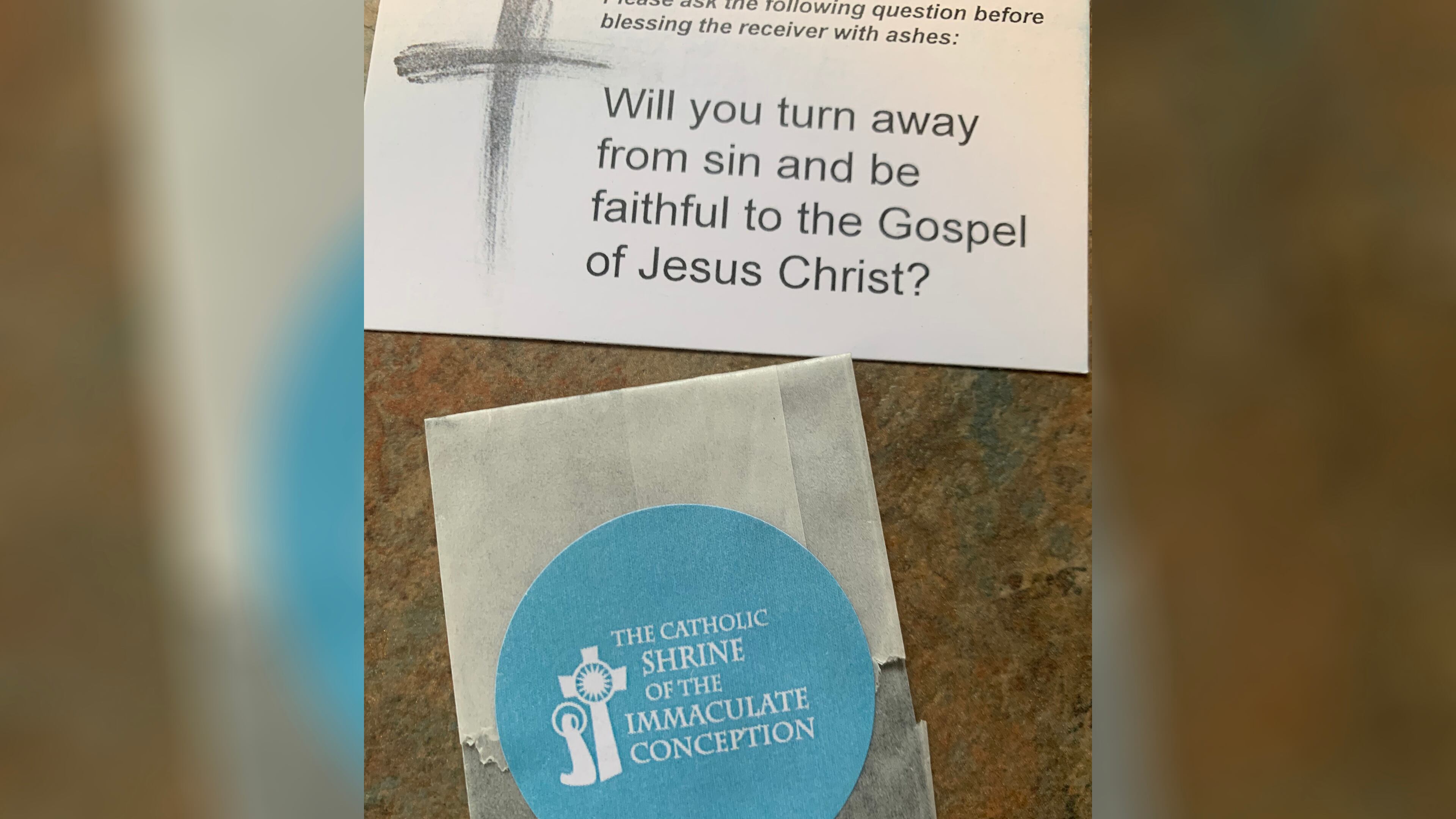 Georgia churches are using creative ways for congregations to observe Ash Wednesday, which begins the Lenten season. At the Catholic Shrine of the Immaculate Conception in Atlanta, parishioners received packets of ashes in the mail. (Mark Waligore / The Atlanta Journal-Constitution)