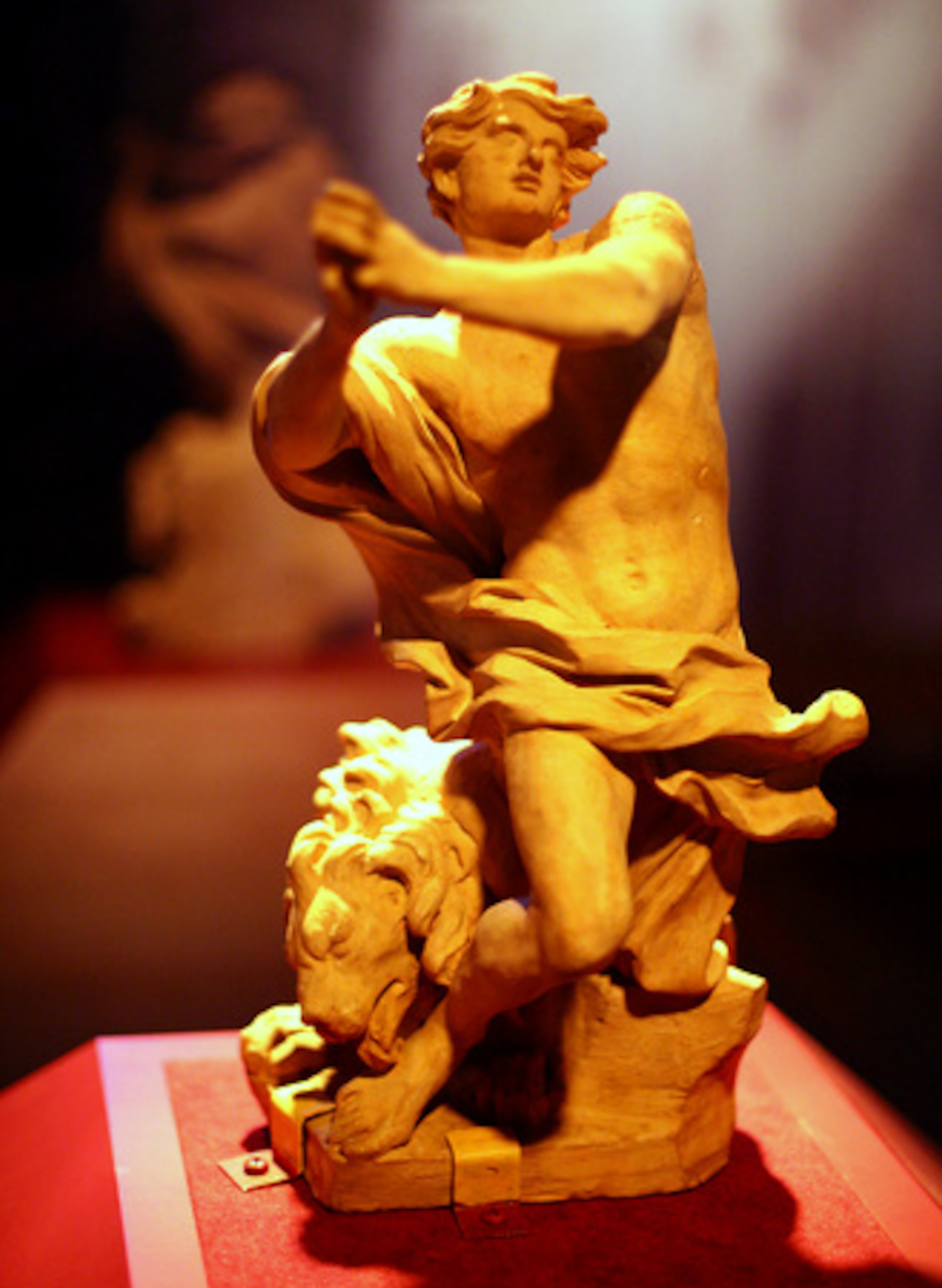 "Daniel in the Lion's Den" The 16-inch-tall clay artwork still bears the thumbprints of its artist, Gian Lorenzo Bernini.