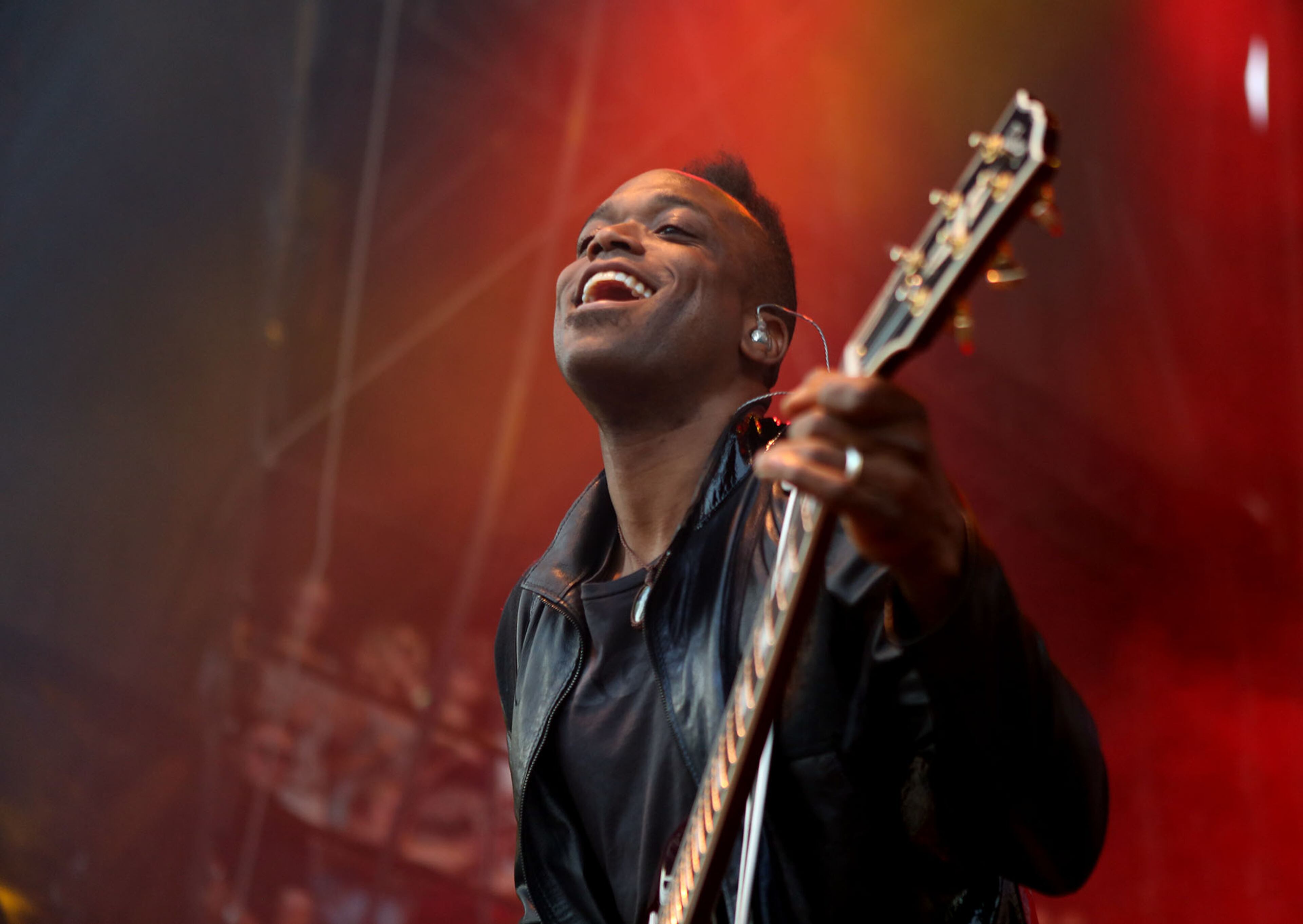 The Roots guitarist Kirk "Captain Kirk" Douglas performs at the SweetWater 420 Fest on Saturday April 23, 2016 IN Atlanta, Ga. (Akili-Casundria Ramsess/Special to the AJC)