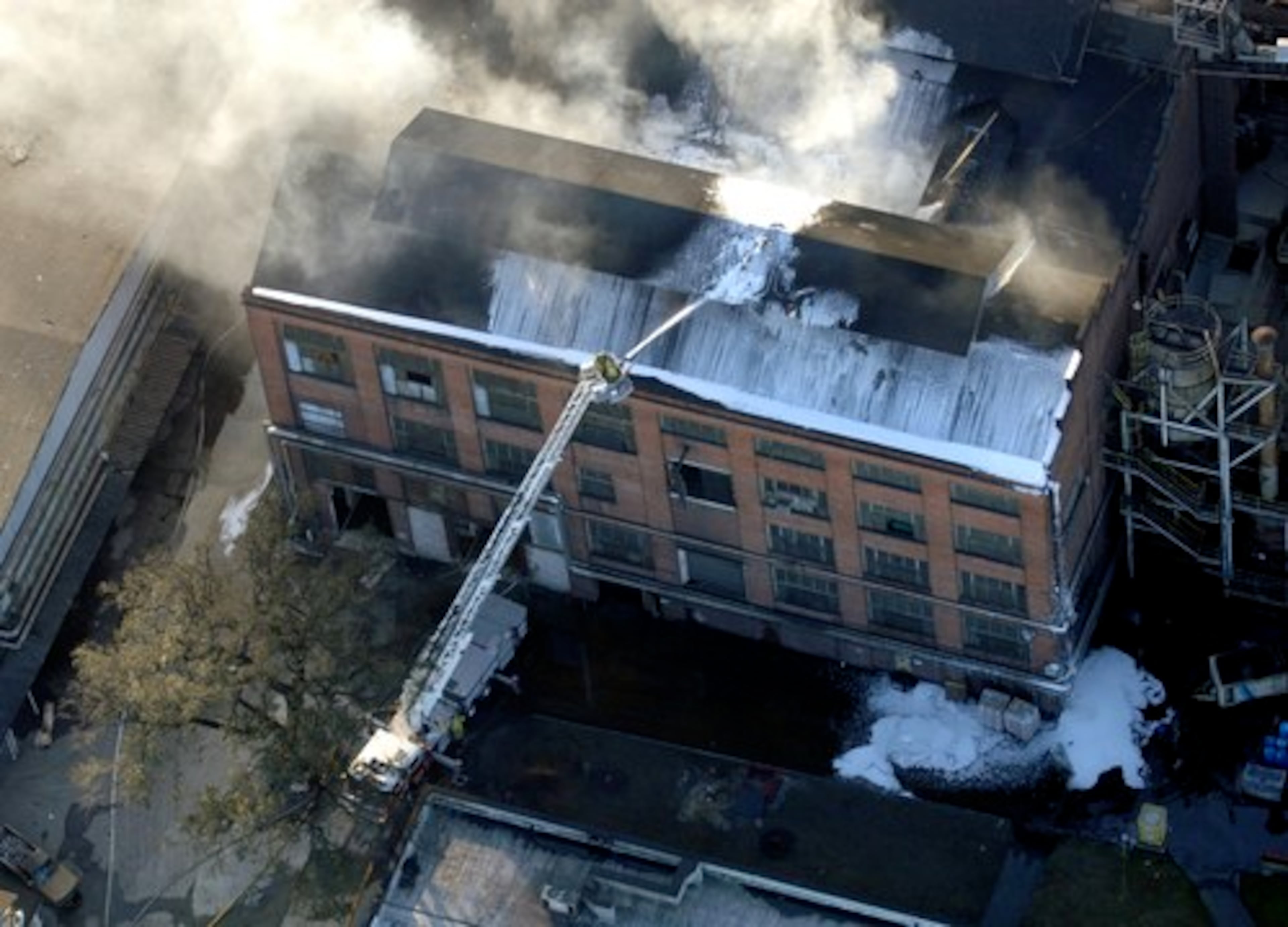 The explosion occurred shortly before 7:30 p.m. in a back room of the Imperial Sugar Co. facility.