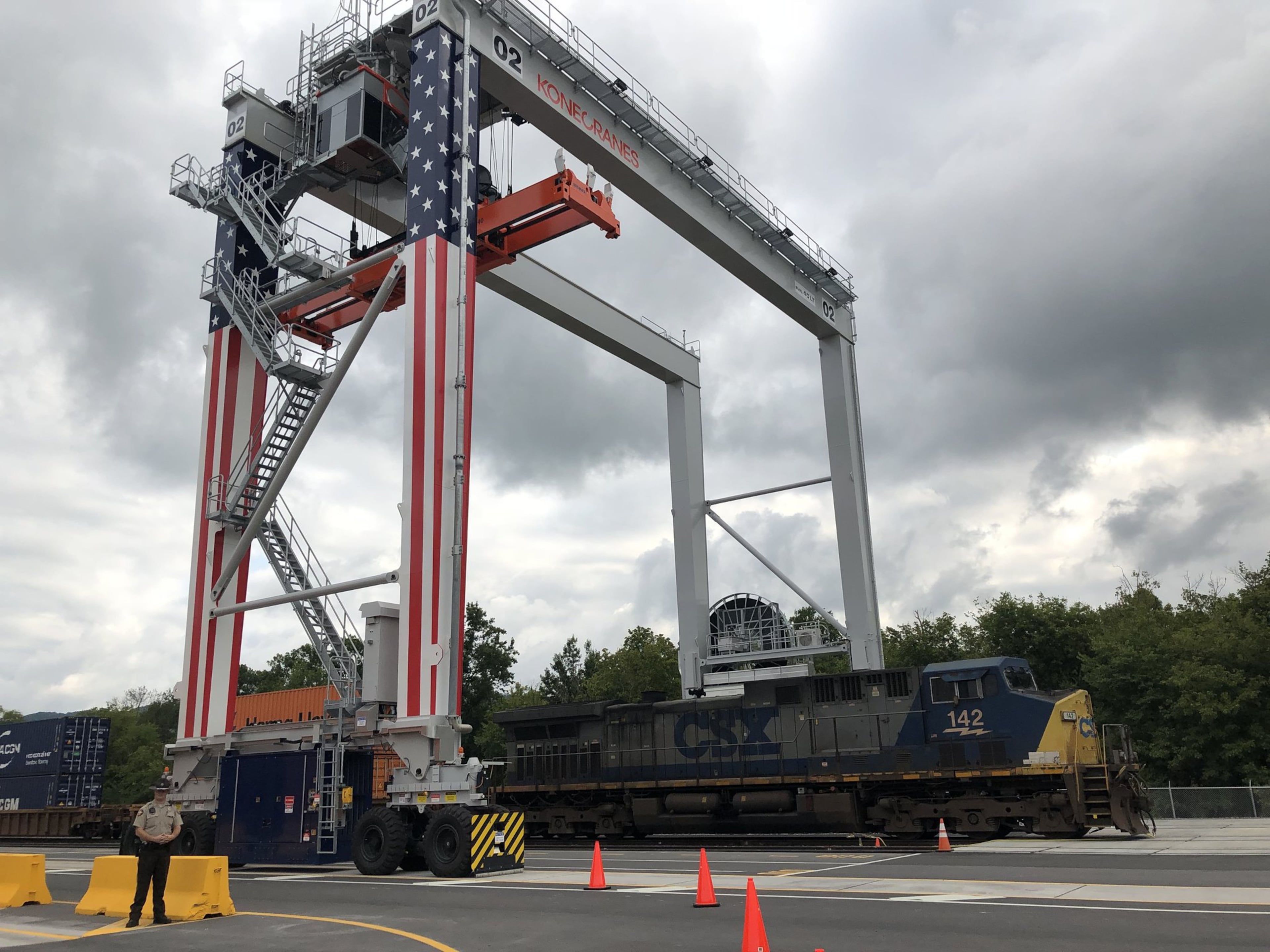 The Appalachian Regional Port opened eight years ago in Crandall in Georgia's northwest corner and serves the Southeast’s other freight rail titan, CSX. (J. Scott Trubey/AJC)