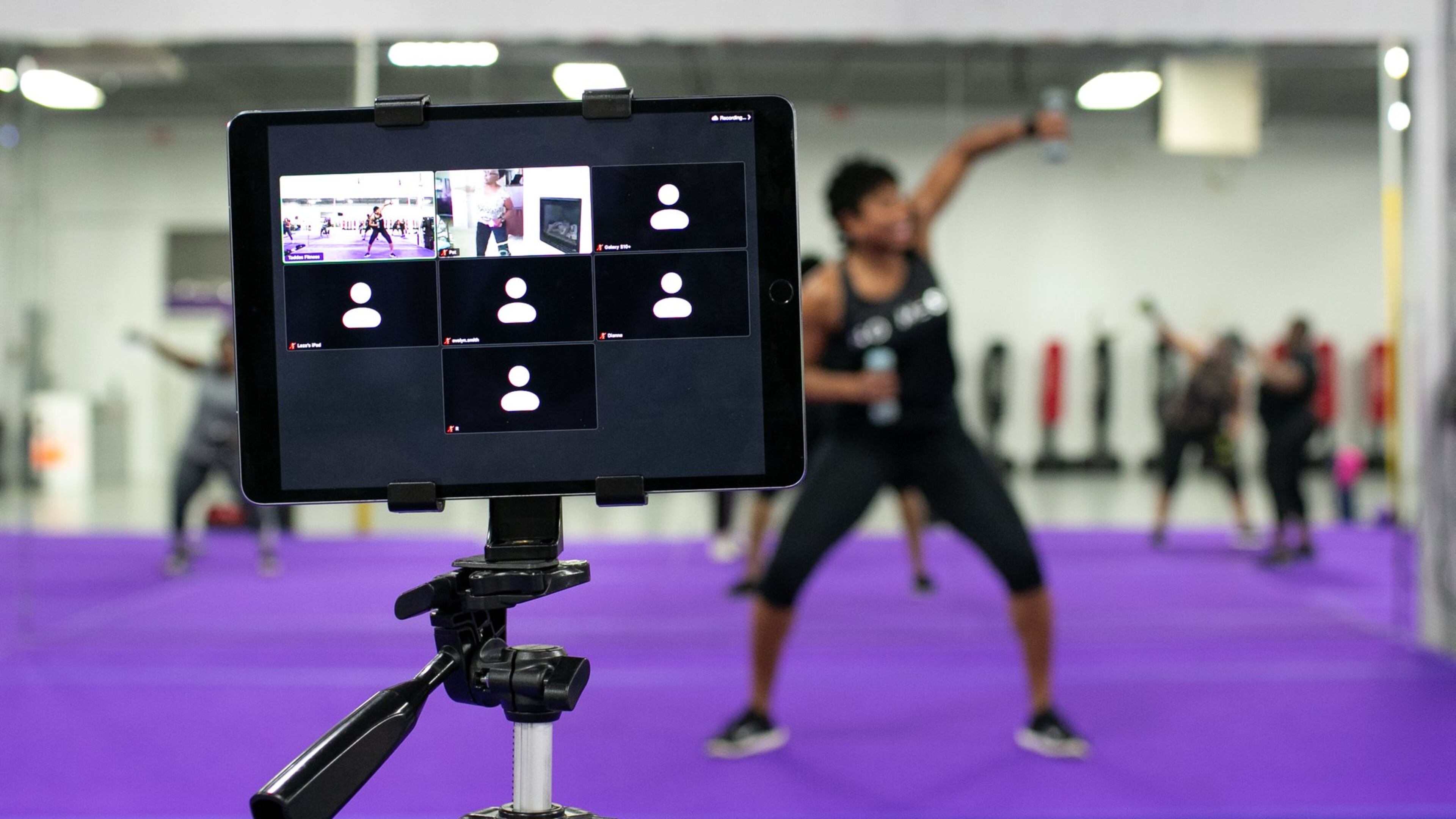 LaTasha Lewis, owner of Tadda’s Fitness in Decatur, Georgia, at her fitness studio on Thursday, June 11, 2020. Since the coronavirus pandemic, Lewis has had to adjust how she trains her clients, such as implementing social distancing in the studio, offering Zoom workout classes and ensuring her clients are healthy before coming in for a workout. Rebecca Wright for THE ATLANTA JOURNAL-CONSTITUTION