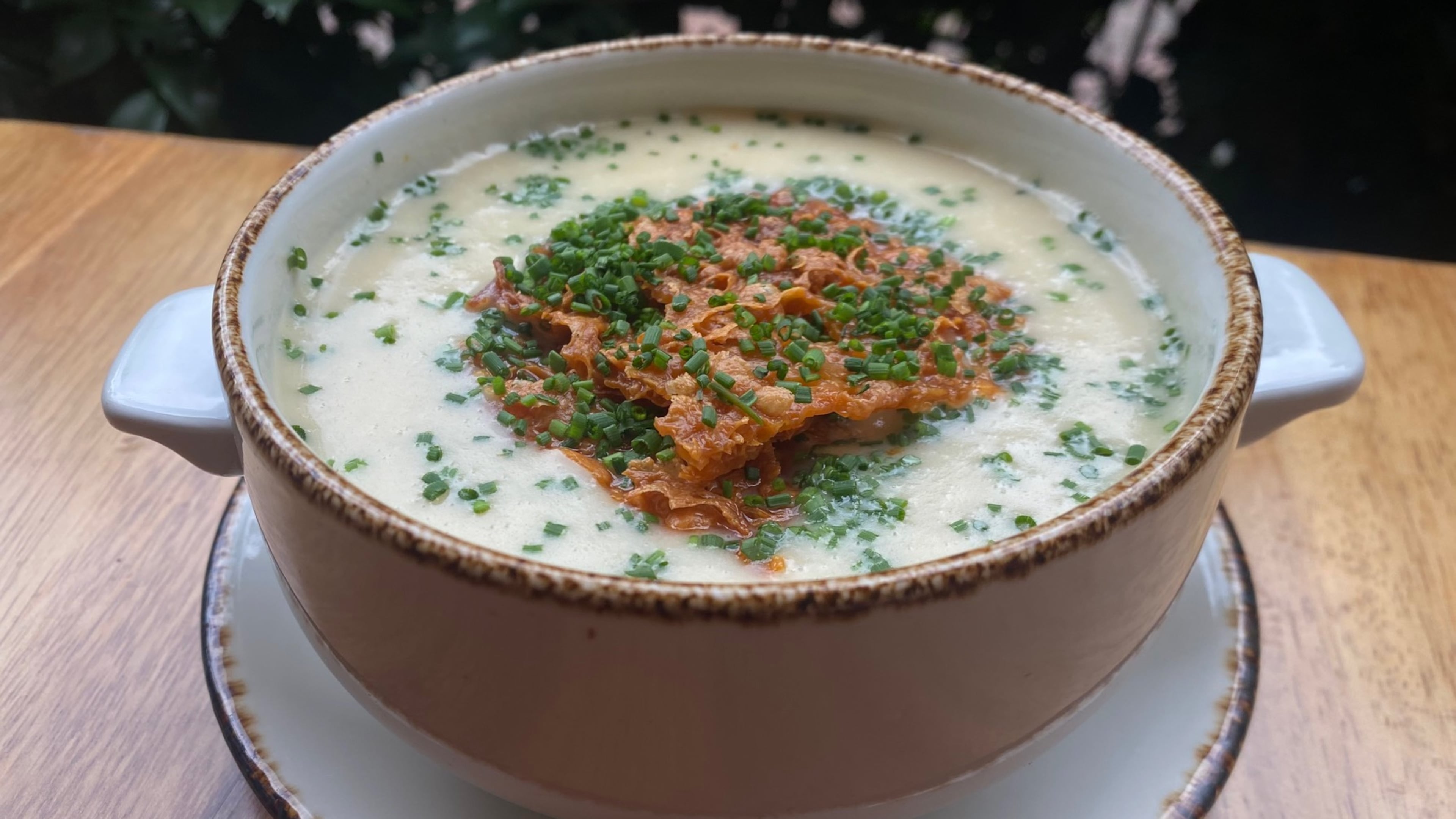Murphy’s Vidalia onion and potato soup doesn't need much to make it great beyond the best onions you can find, says the restaurant's executive chef.
(Ashton Ray/Courtesy of Murphy's)