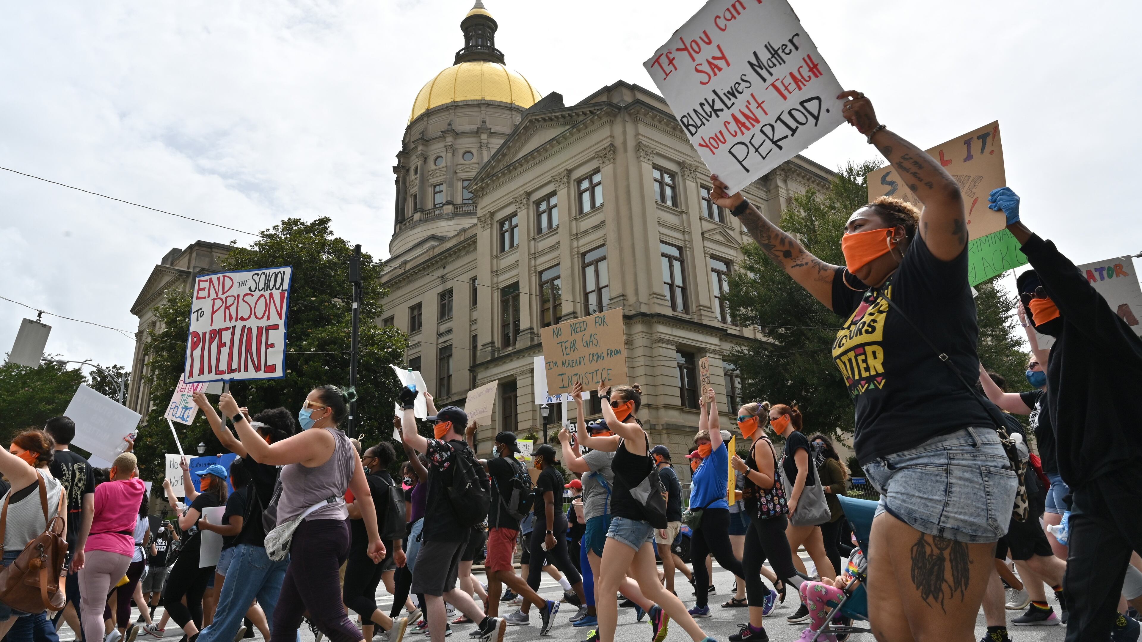 The Educators for Black Lives March was held on June 26, the last day of the 2020 legislative session.