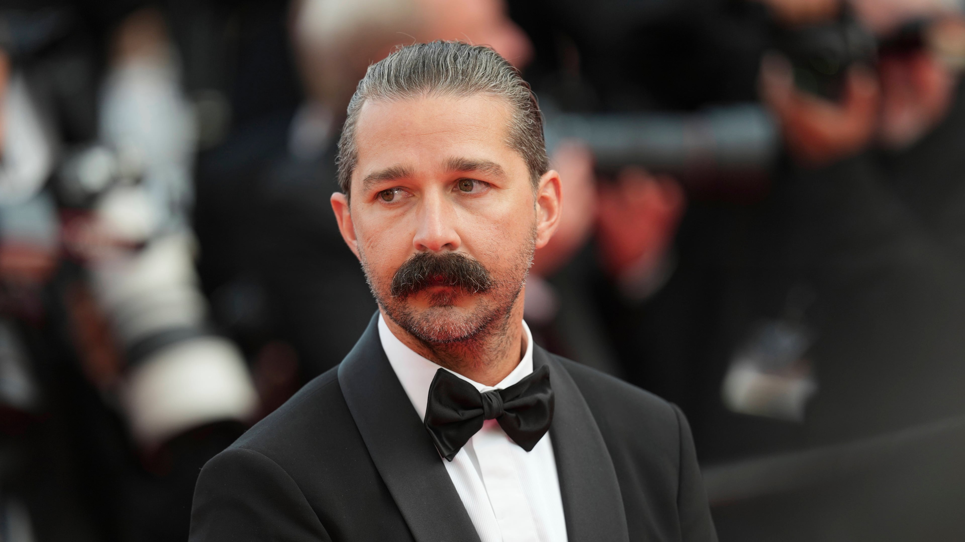 FILE - Shia LaBeouf poses for photographers upon arrival at the premiere of the film 'The Phoenician Scheme' at the 78th international film festival, Cannes, southern France, May 18, 2025. (Photo by Lewis Joly/Invision/AP, File)