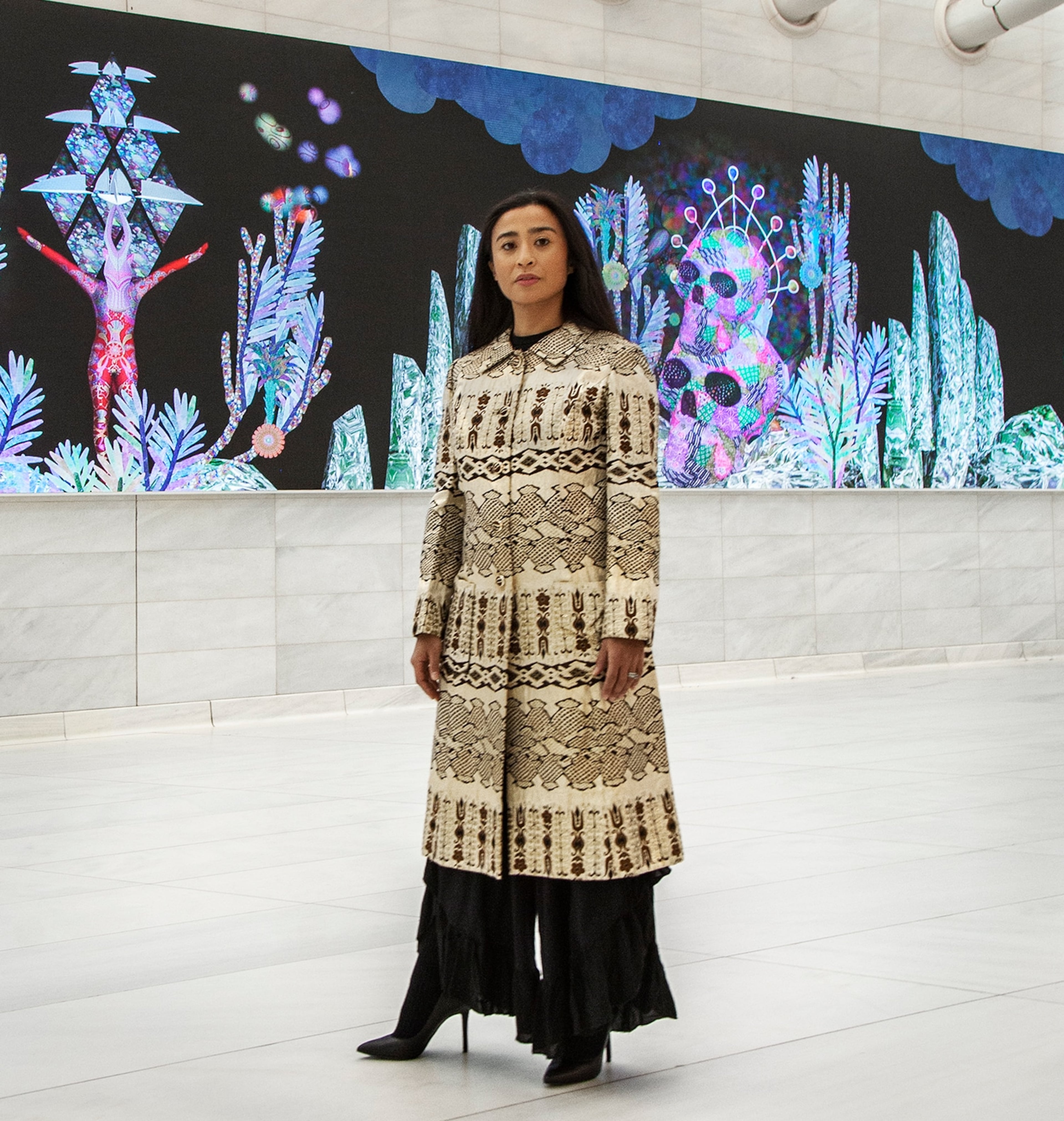 Brooklyn-based artist Saya Woolfark was commissioned to create a piece of art honoring the life and work of Coretta Scott King that will rest at the King Center.
“The monument is now going to be on sacred grounds,” Woolfalk said.