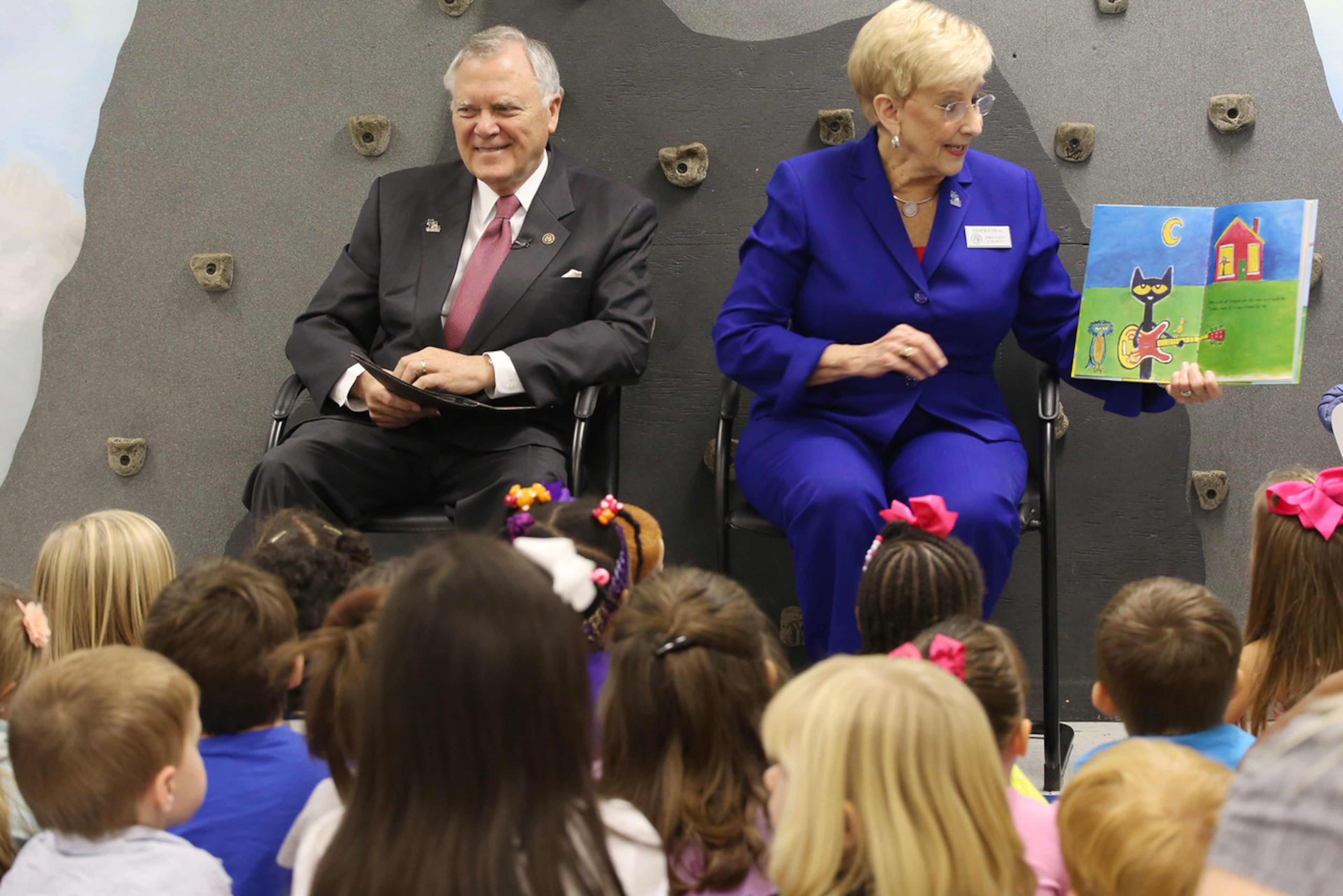 Gov. Nathan Deal and First Lady Sandra Deal made literacy a priority during his two terms in office.