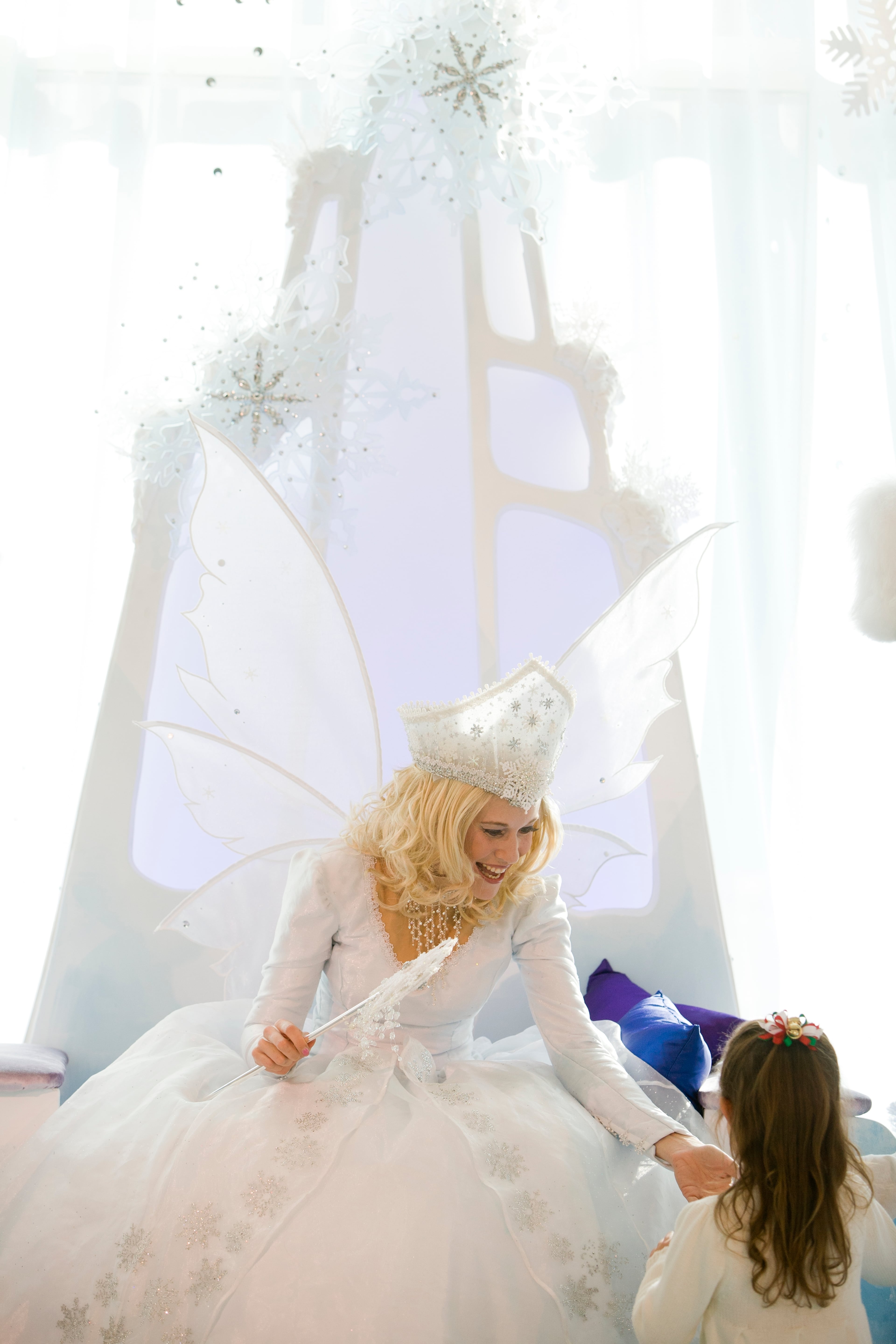 The flight of the Snow Angel is a highlight of a trip to Stone Mountain during Stone Mountain Park Christmas.