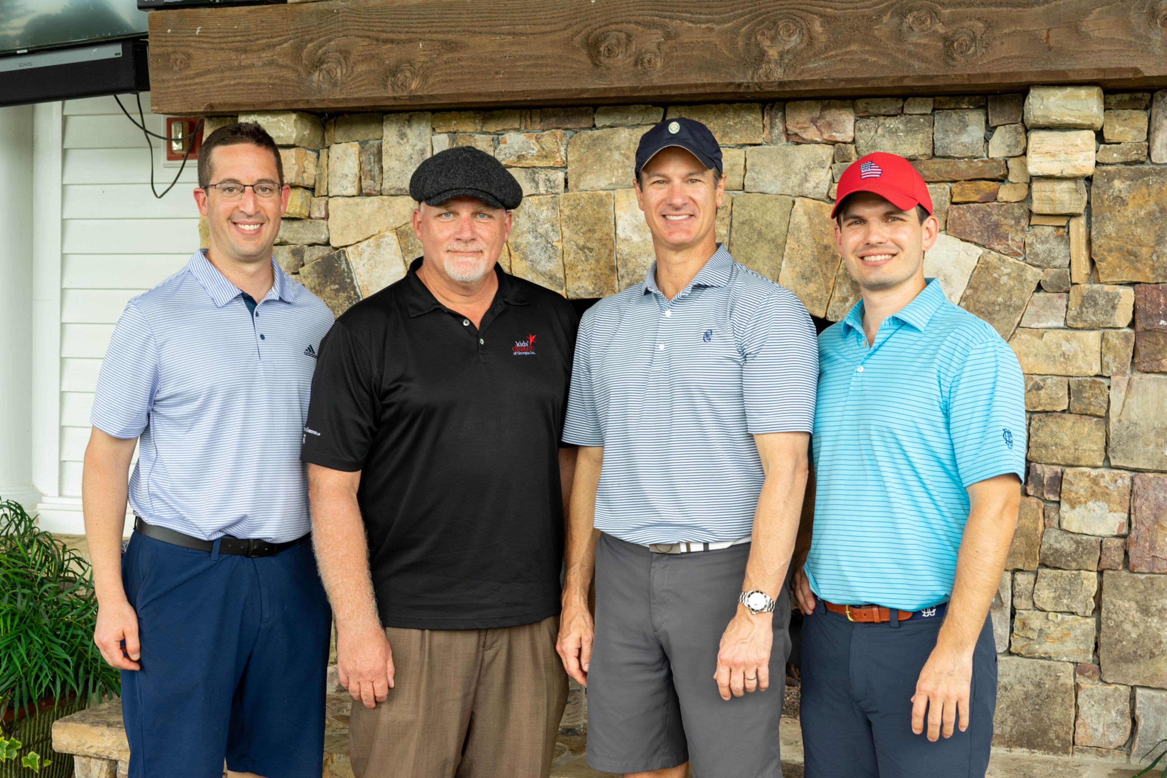 Resurgens Charitable Foundation has been helping build all-inclusive playgrounds around Atlanta for years. It also supports several programs for the disabled and relies heavily on donations to its annual golf tournament. This year's event was Oct. 4. Pictured from left to right are: Resurgens Orthopaedics physicians Mathew Levine, Edward Holliger, Paul Jeffords, and Brooks Ficke. Photo courtesy of Caroline Money, Resurgens Orthopaedics.