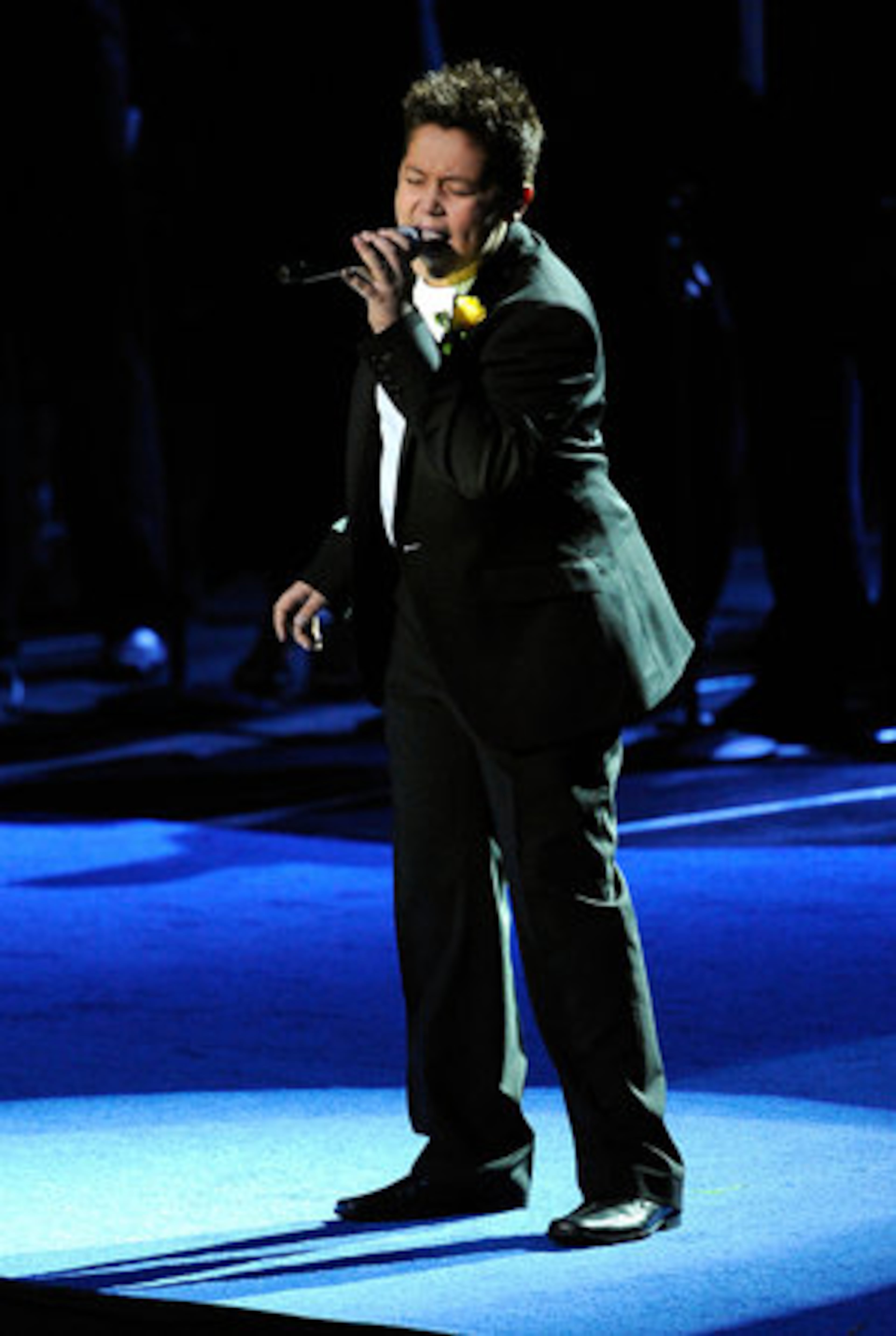 Shaheen Jafargholi, a finalist on "Britain's Got Talent" sang "Who's Lovin' You." Jackson had been impressed with the young singer's performances on the talent show.