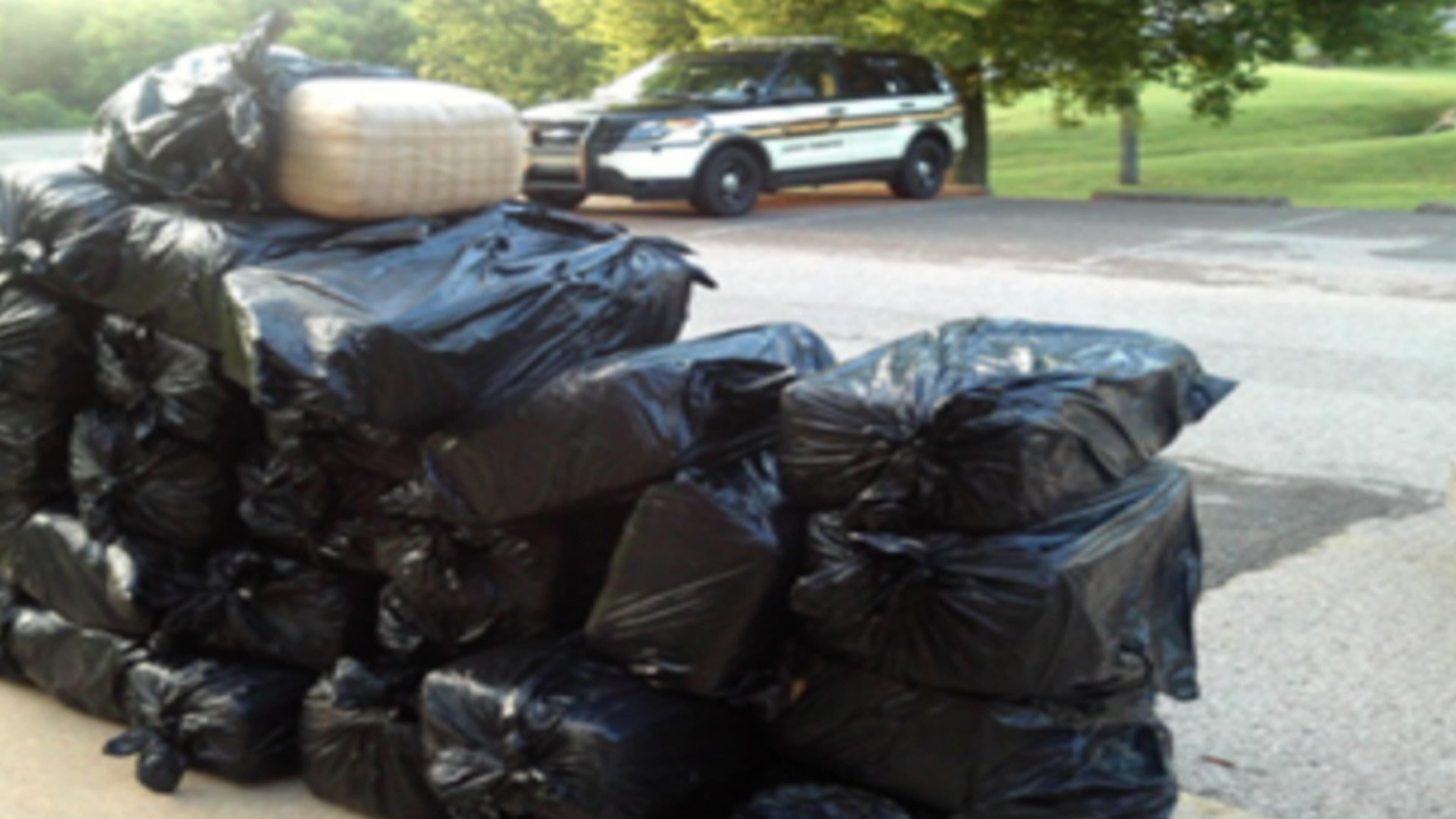 Troopers confiscated 691 pounds of marijuana during a traffic stop on July 1.