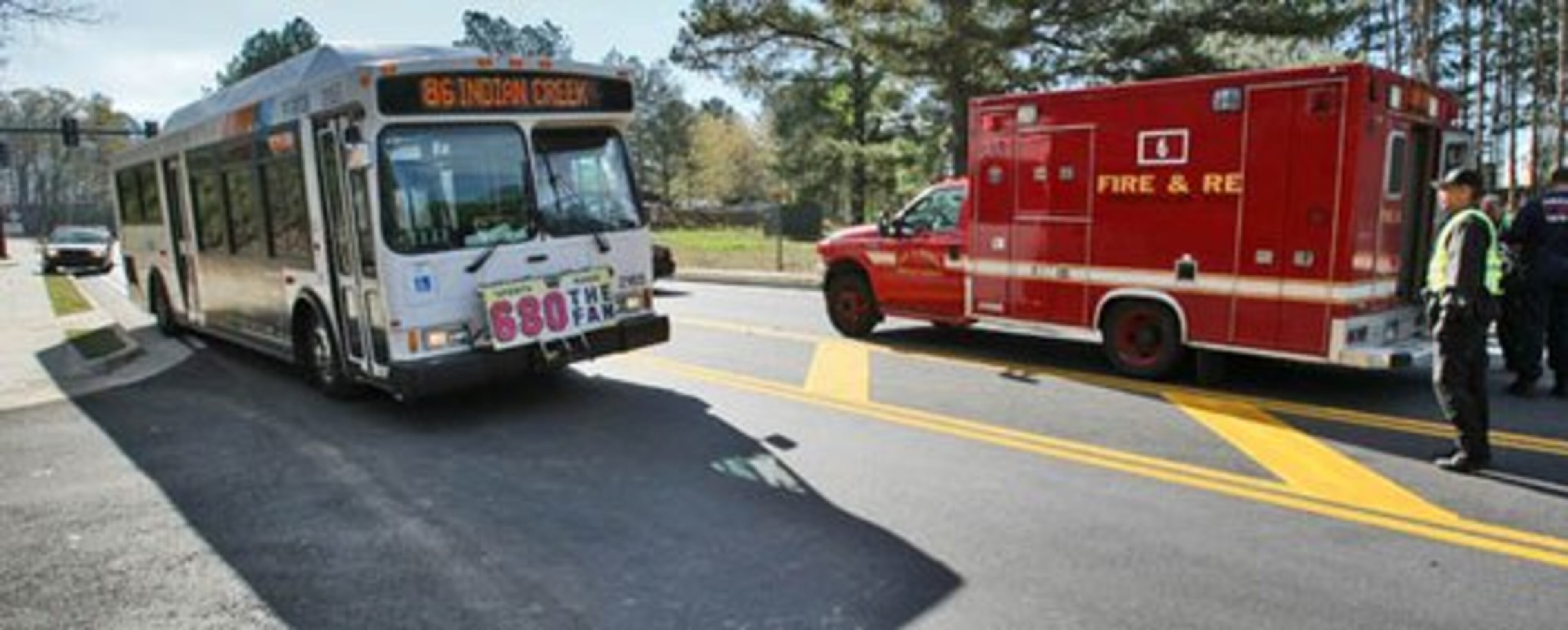 DeKalb fire Capt. Eric Jackson said 10 people were taken to two area hospitals complaining of neck and back injuries.