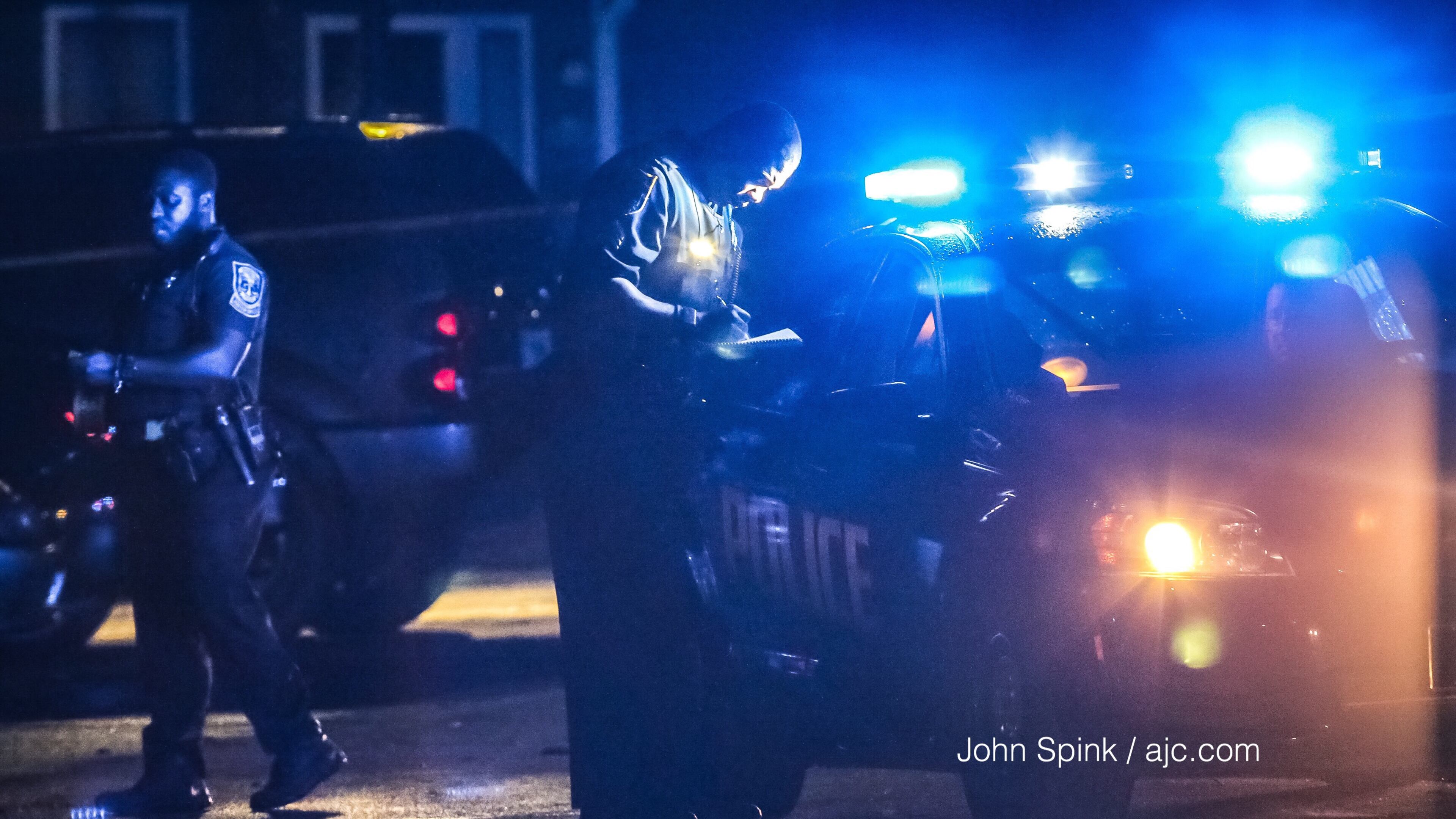 DeKalb police investigated the shooting at the 1310 Apartment Homes in the 4800 block of Wood Bend Drive.