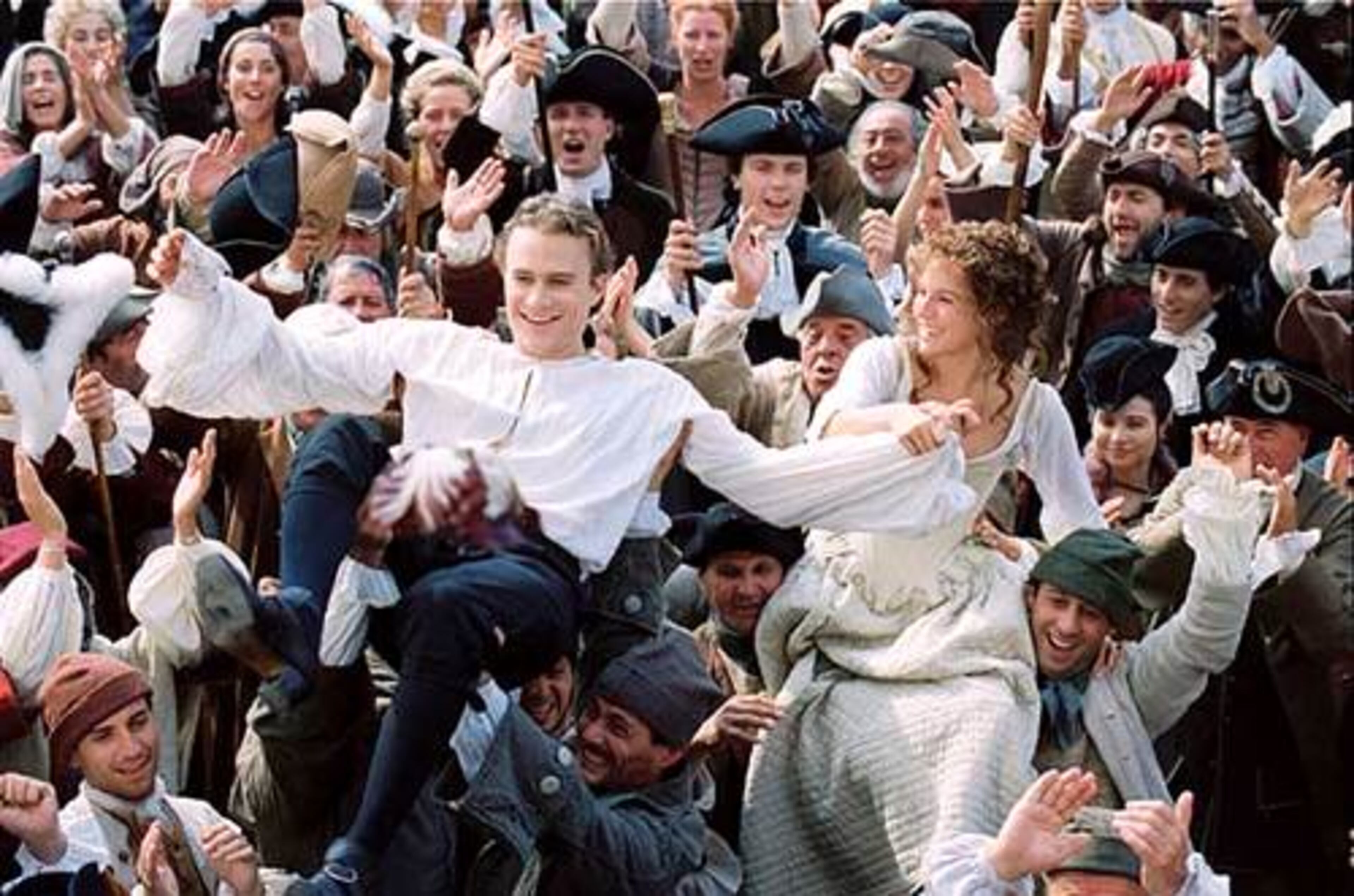 Fresh off his buzz movie "Brokeback Mountain, " Heath Ledger was back in 2005 hoping to woo and wow as 'Casanova.' In this scene, he has met his match, falling in love with the beautiful and independent Francesca, played by Sienna Miller.