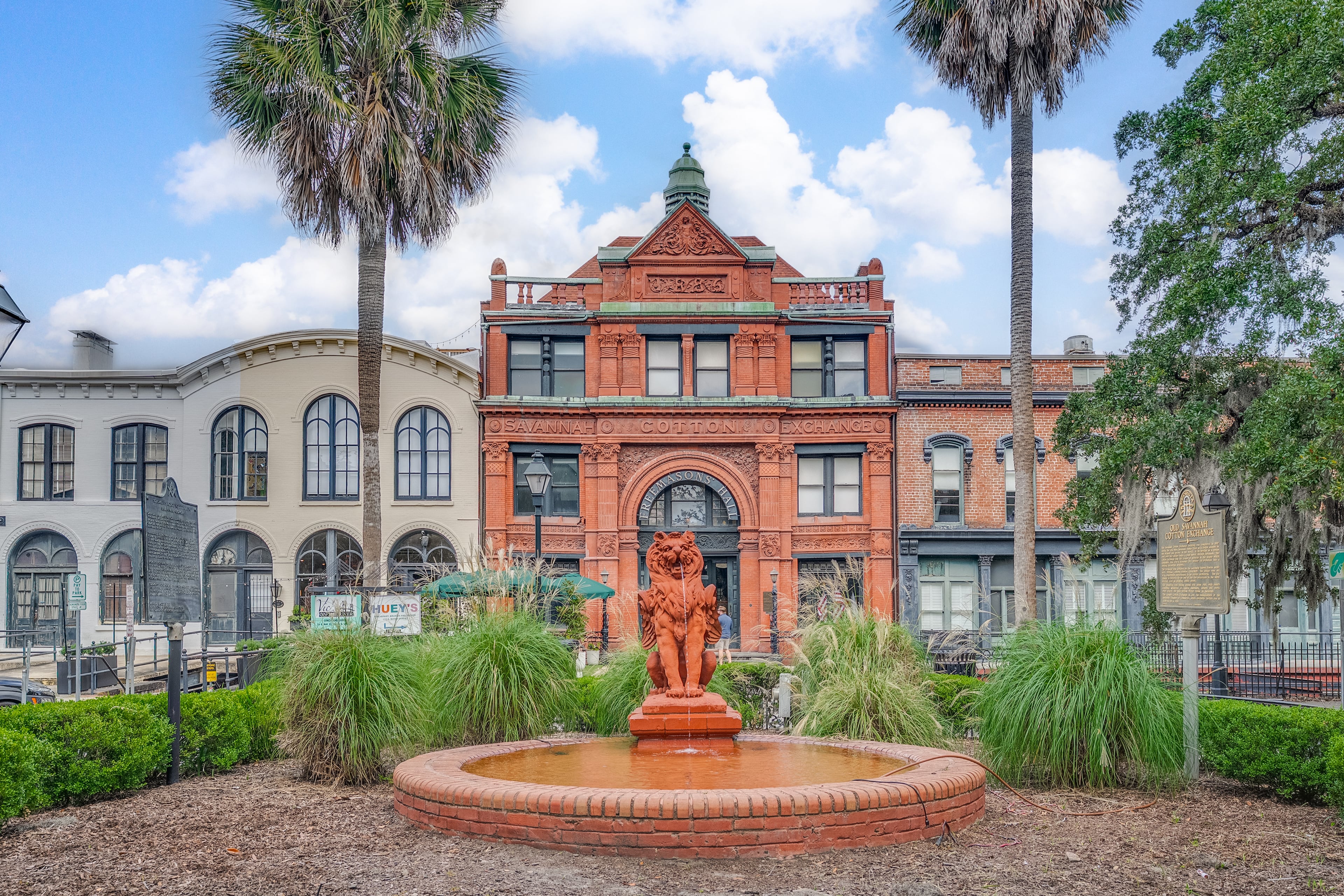 The Cotton Exchange, a 19th-century building that housed Savannah’s cotton traders after the Civil War, is for sale. (Courtesy of Andrew Frazier/Engels and Völkers)