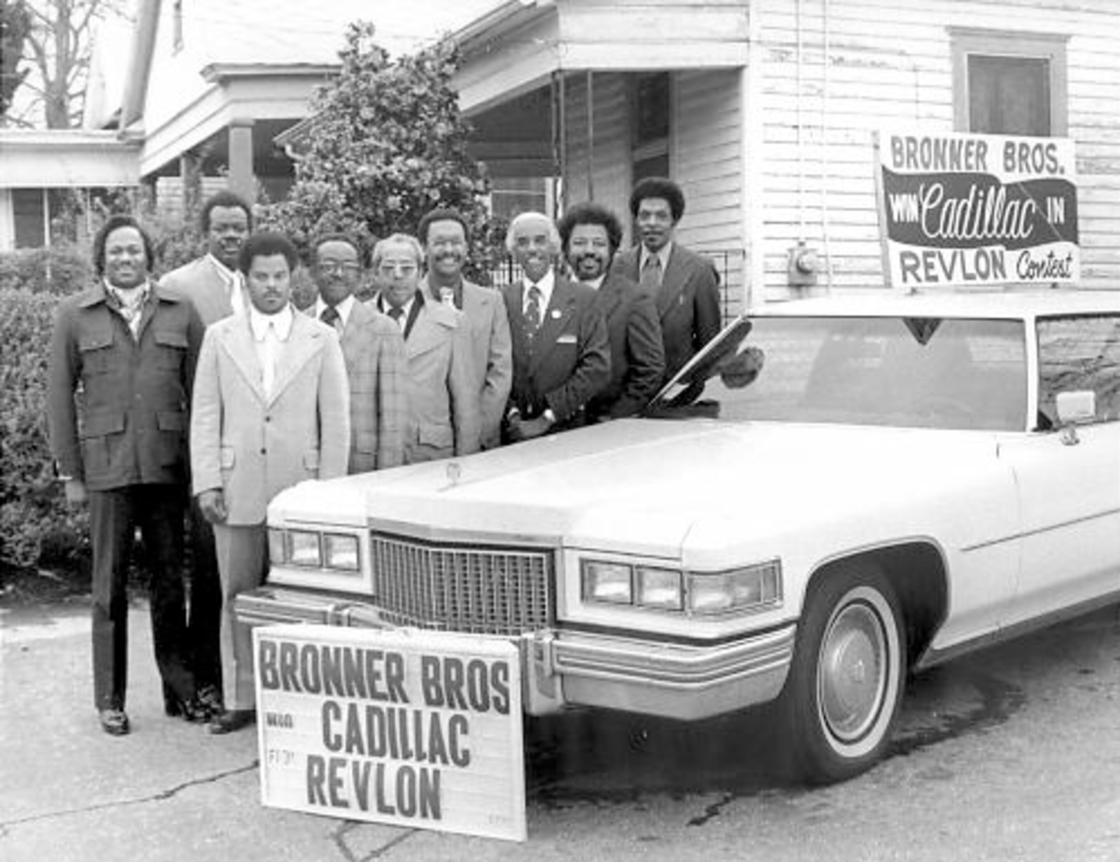 In earlier years, the beauty show offered giveaways, like this Cadillac.