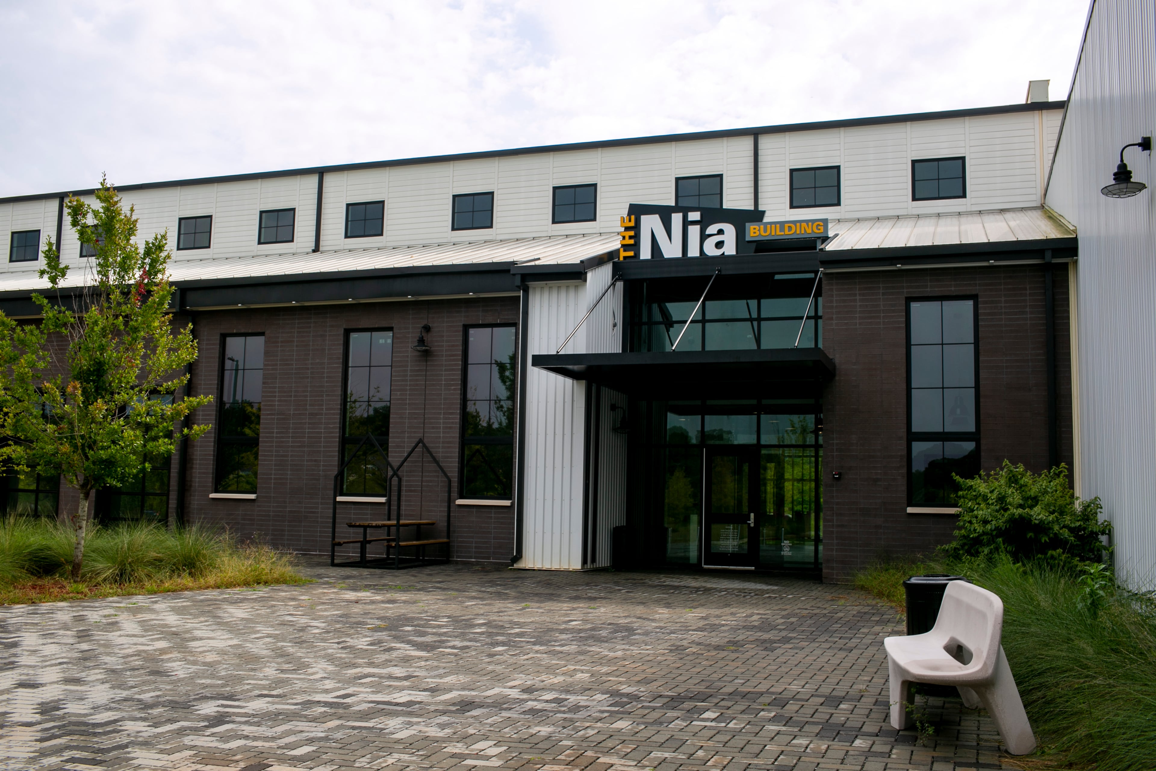 The Nia Building at Pittsburgh Yards. (Rebecca Wright for the Atlanta Journal-Constitution)