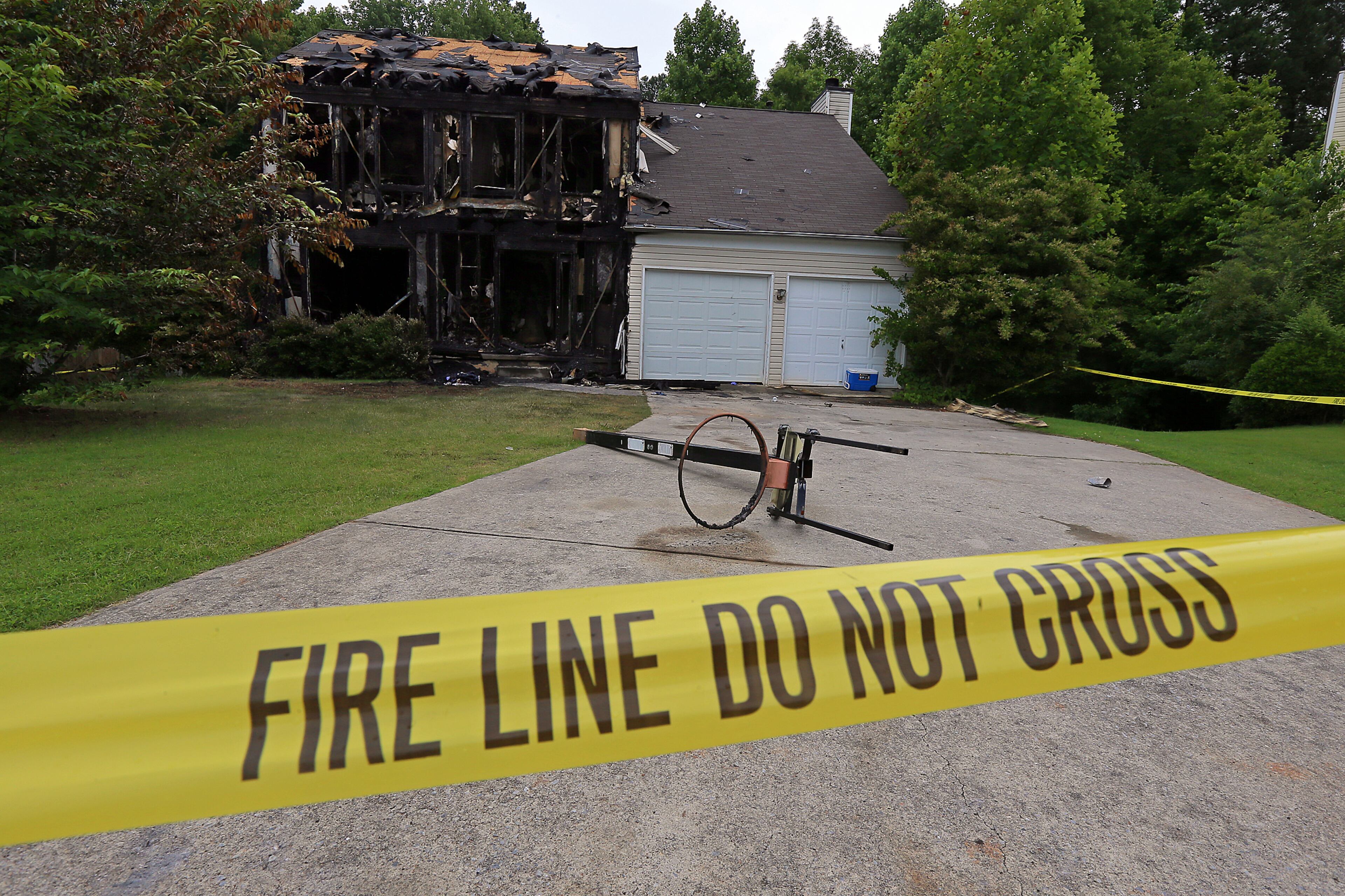 Fire destroyed a home owned by ex-Braves star Otis Nixon on June 9, 2013, in Acworth.