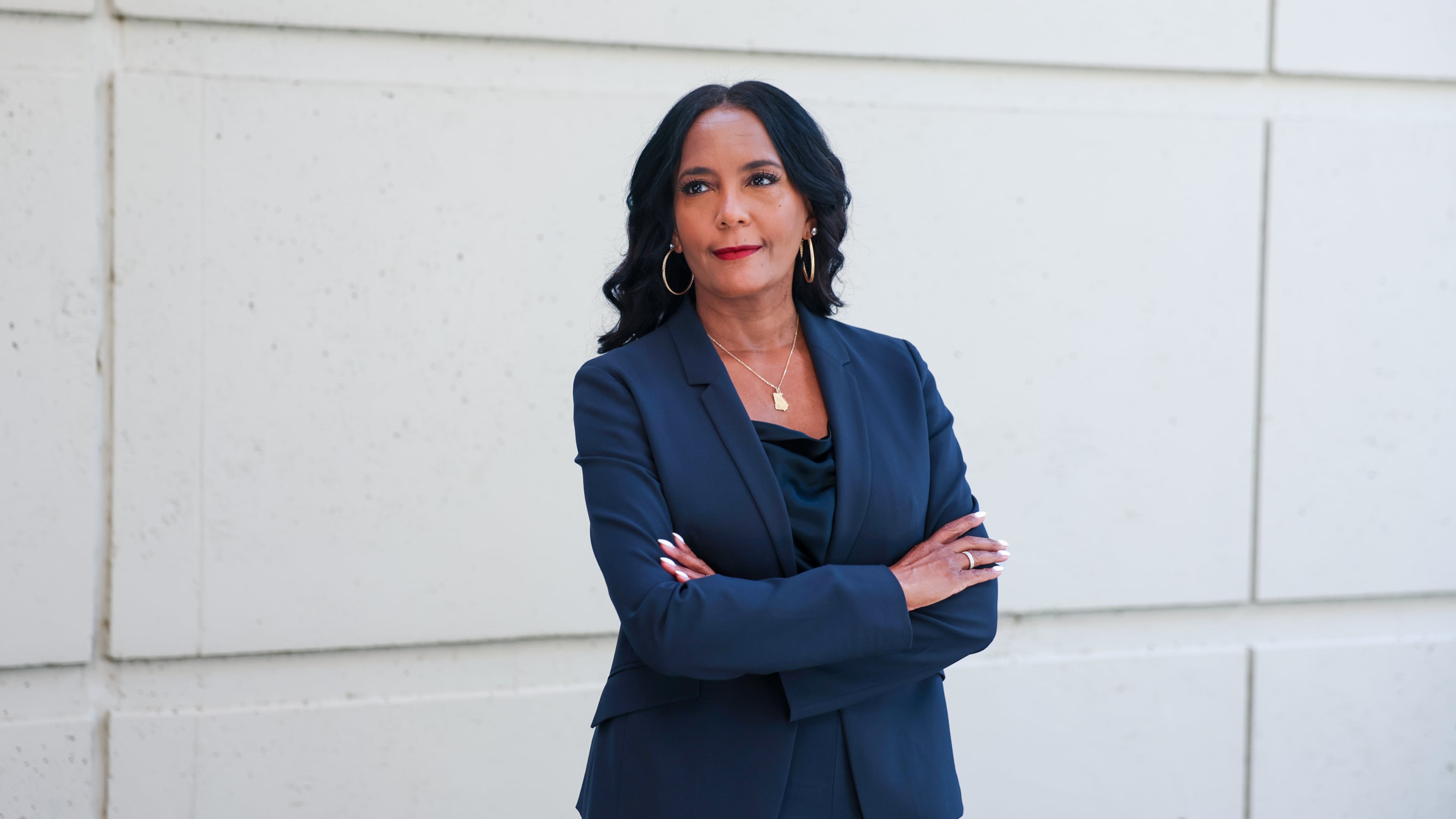 Democratic nominee for governor Keisha Lance Bottoms poses for a portrait outside The Atlanta Journal-Constitution offices on Tuesday, Sept. 1, 2026. (Arvin Temkar/AJC)