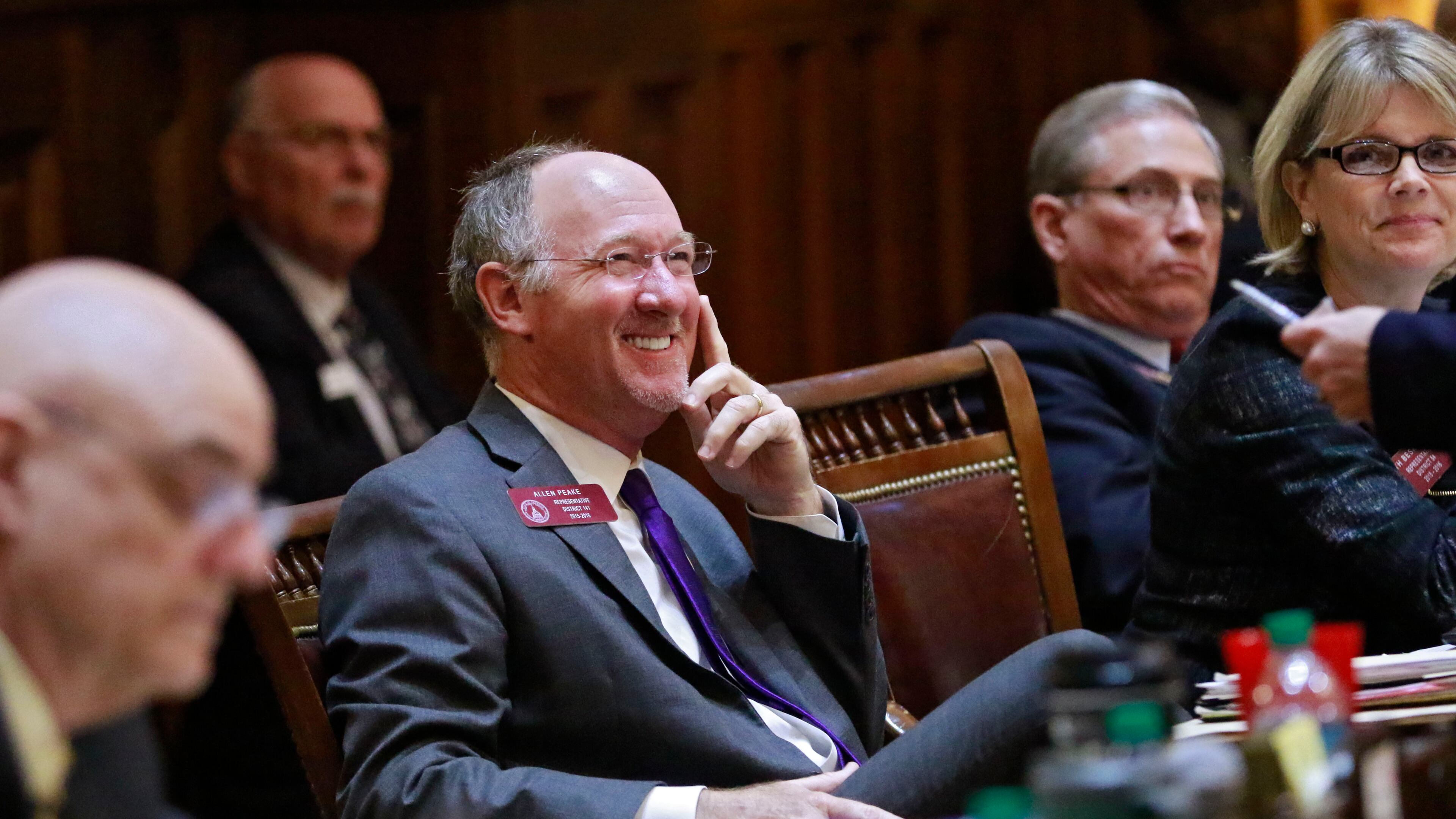 State Rep. Allen Peake, R-Macon, whose legislation led to the 2015 creation of Georgia’s limited medical marijuana operation, said he will ask lawmakers in 2017 to at the very least expand the number of conditions that qualify for the state’s program. He would also like to see the Legislature and Gov. Nathan Deal agree to a narrowly tailored in-state program to grow and cultivate cannabis for medicinal purposes. BOB ANDRES / BANDRES@AJC.COM