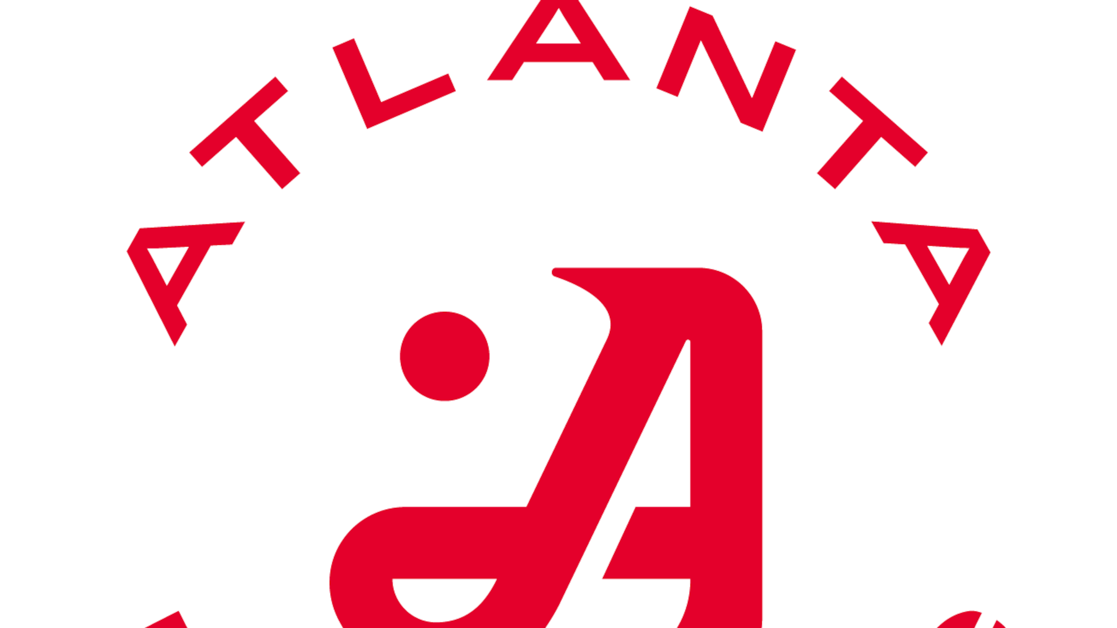 The logo for the TGL Atlanta Drive GC features a drive and golf ball forming the letter A.