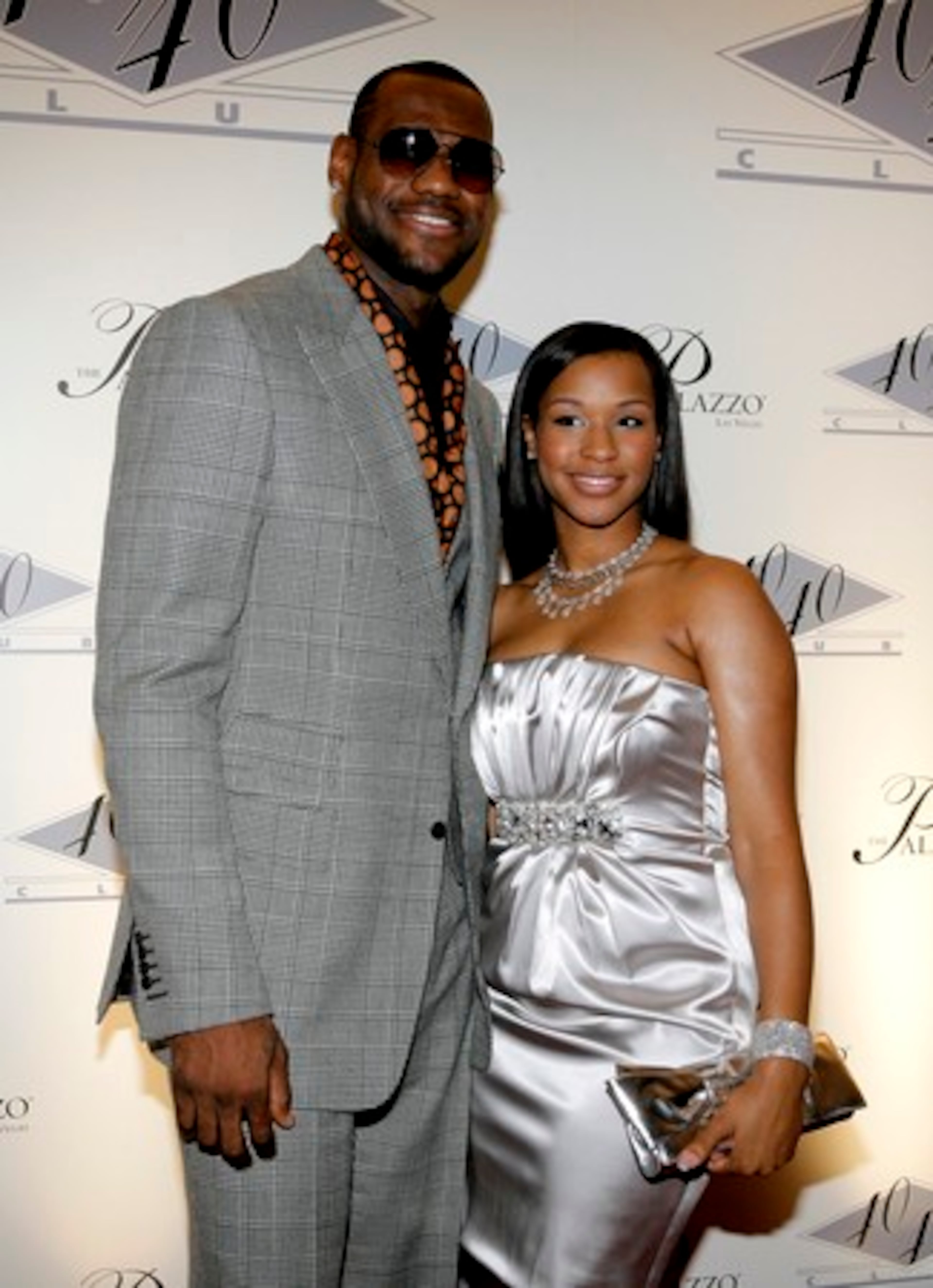 Cleveland Cavaliers forward Lebron James and girlfriend Savannah Brinson turn out for the opening.