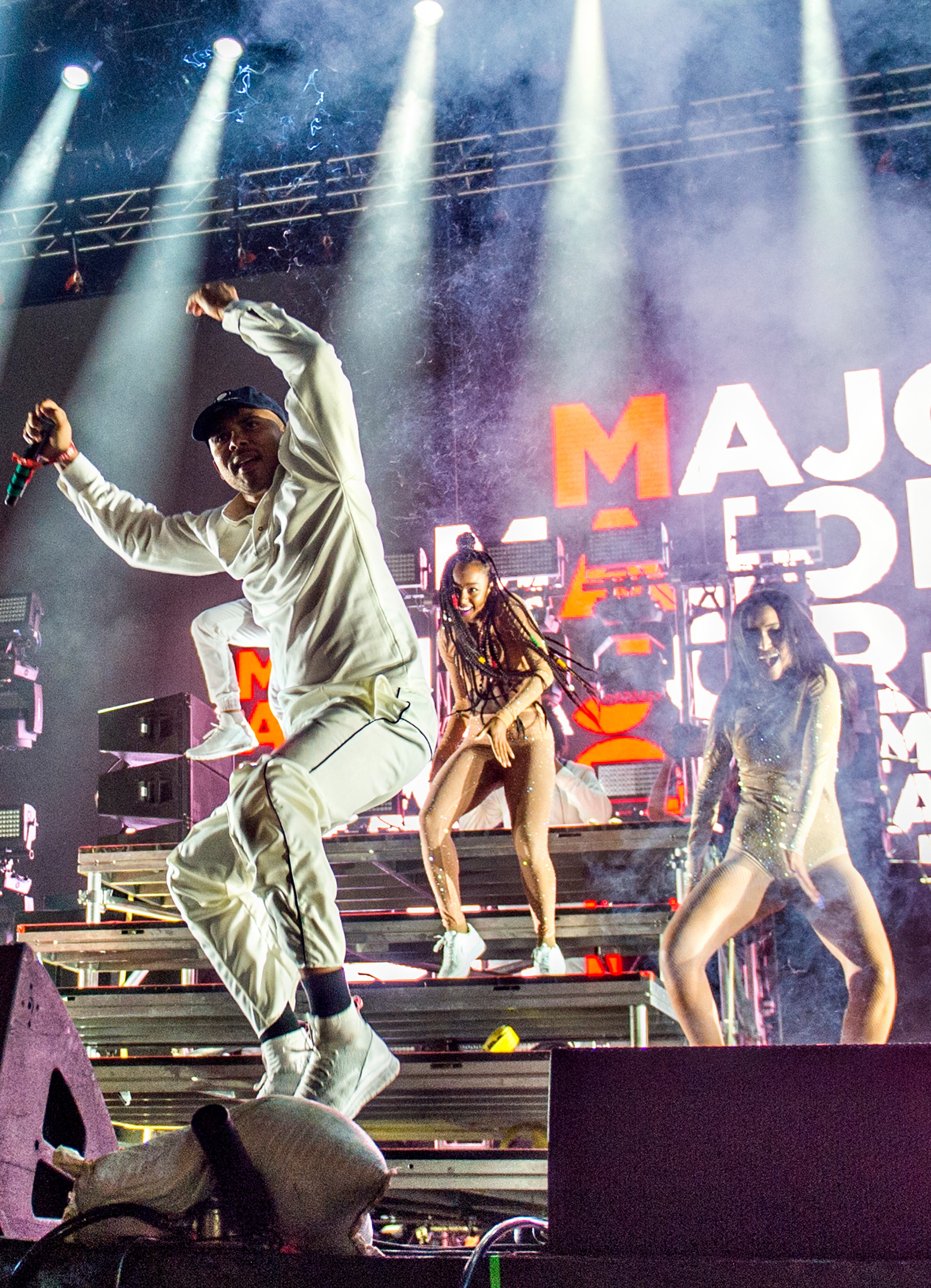 Major Lazer performs during the first night of the Shaky Beats Music Festival at Centennial Olympic Park in Atlanta on Friday, May 20, 2016. JONATHAN PHILLIPS / SPECIAL