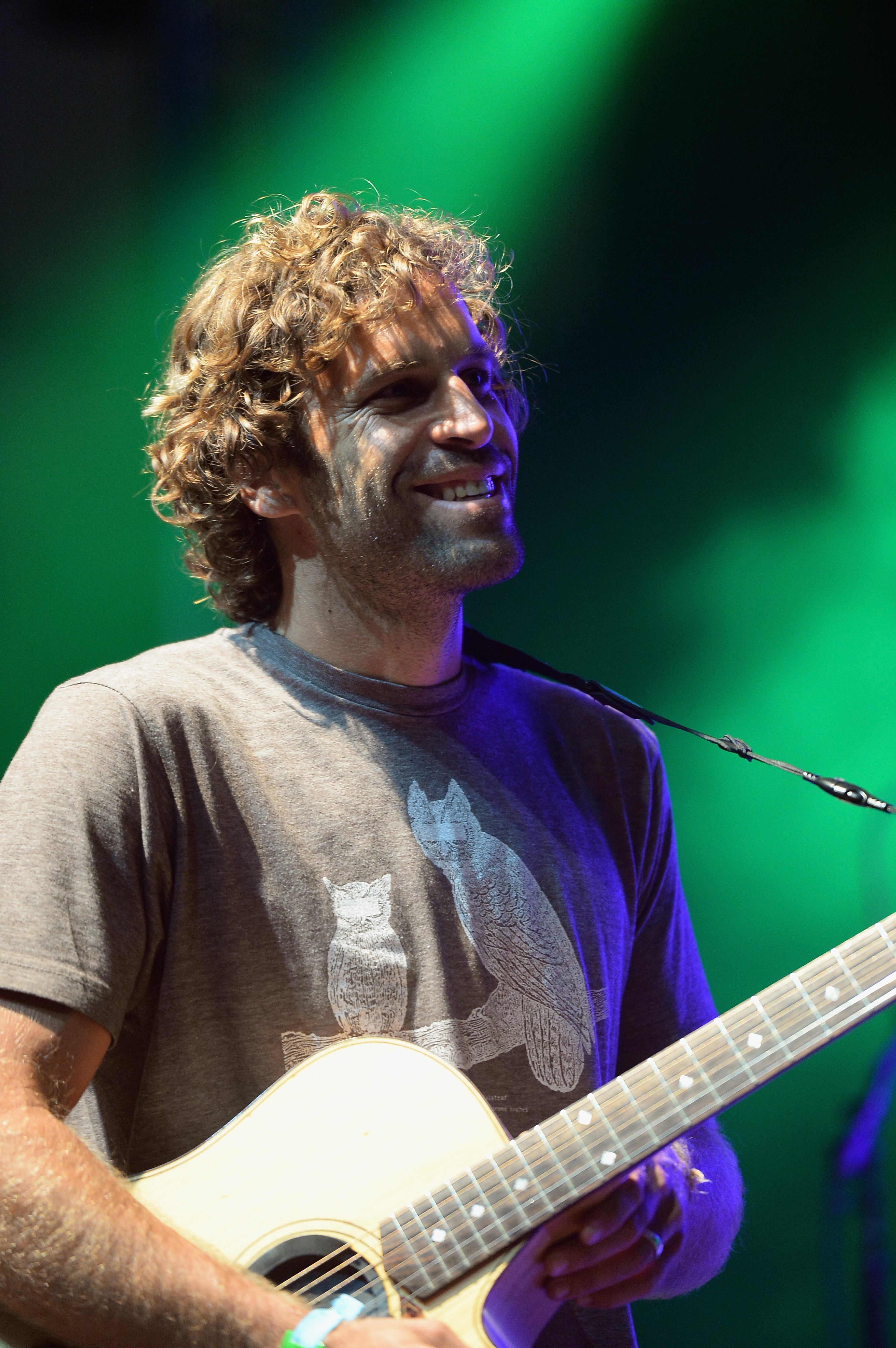 MANCHESTER, TN - JUNE 13: Musican Jack Johnson performs with ALO onstage at That Tent during day 1 of the 2013 Bonnaroo Music & Arts Festival on June 13, 2013 in Manchester, Tennessee. (Photo by Jason Merritt/Getty Images)