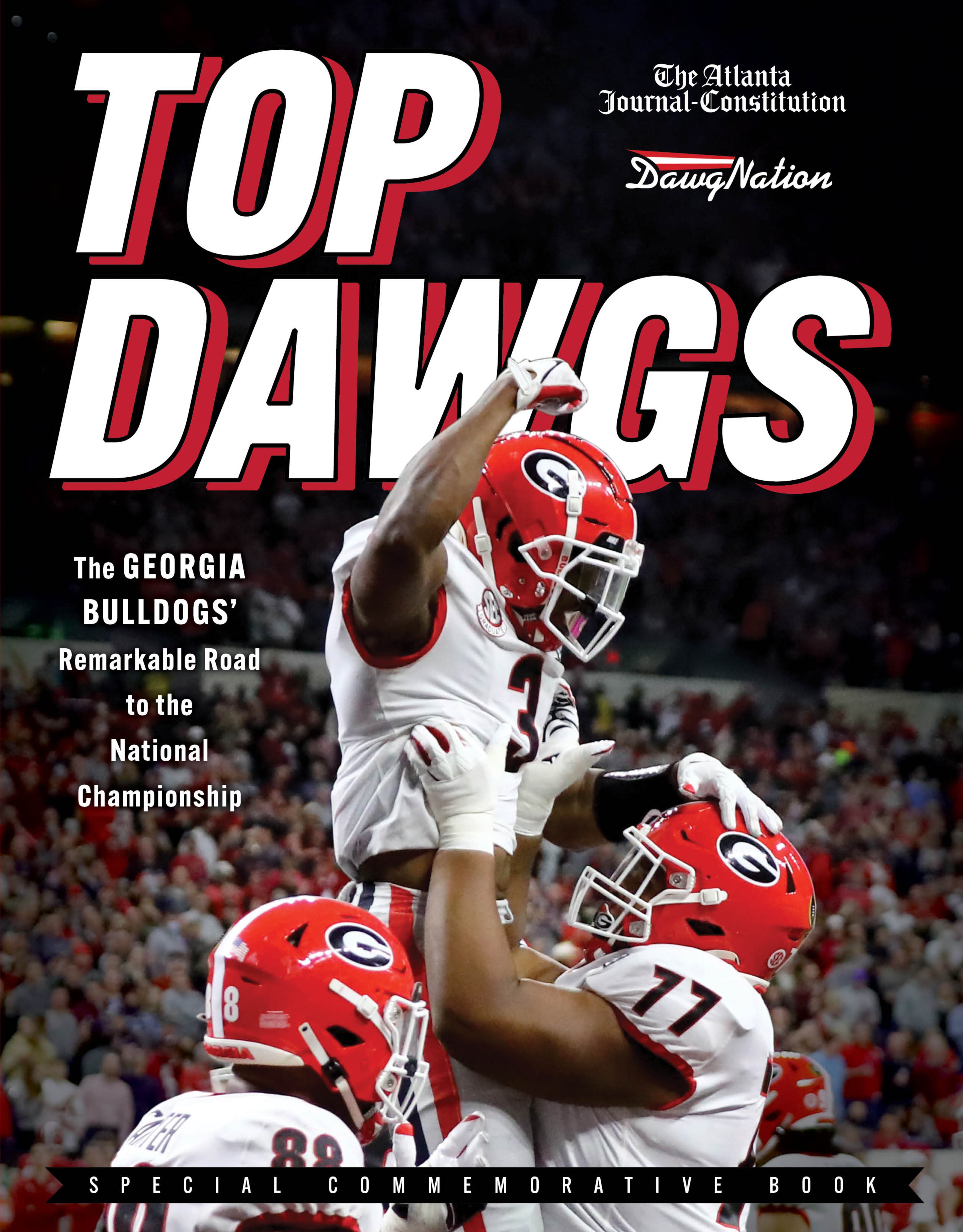 ‘Top Dawgs’ captures UGA’s championship season in an exclusive book. (AJC and Triumph Books)