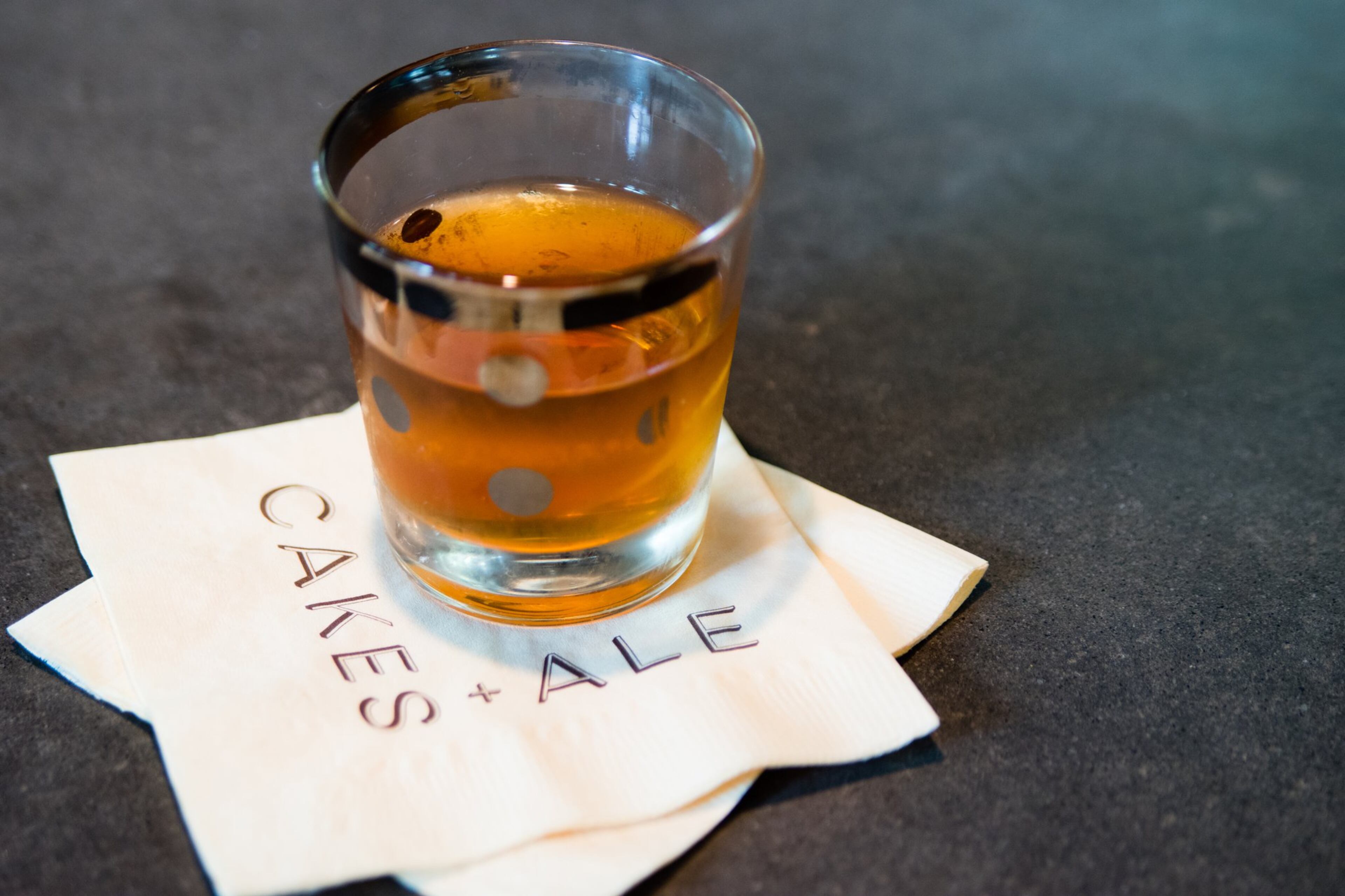 The Wry Guy cocktail at Cakes + Ale mixes rye, Drambuie, Luxardo, dry vermouth and bitters. CONTRIBUTED BY HENRI HOLLIS