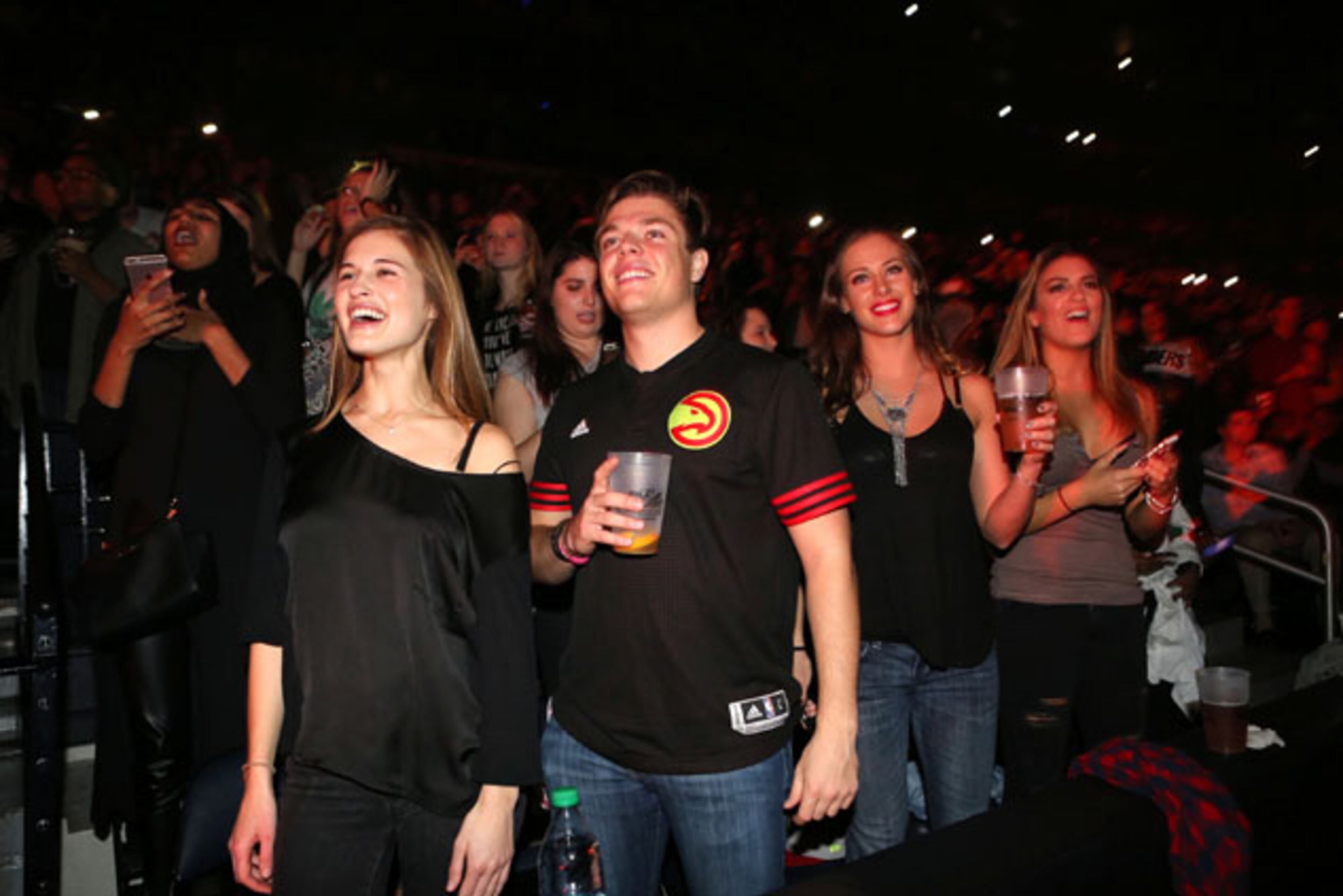 The Weeknd brings the crowd at Philips Arena to its feet. Robb D. Cohen /RobbsPhotos.com